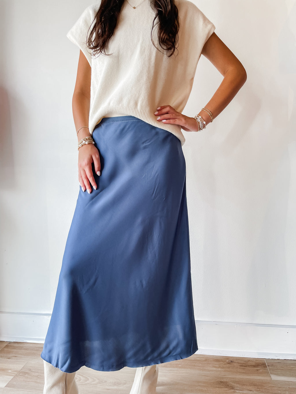 Constance Satin Skirt