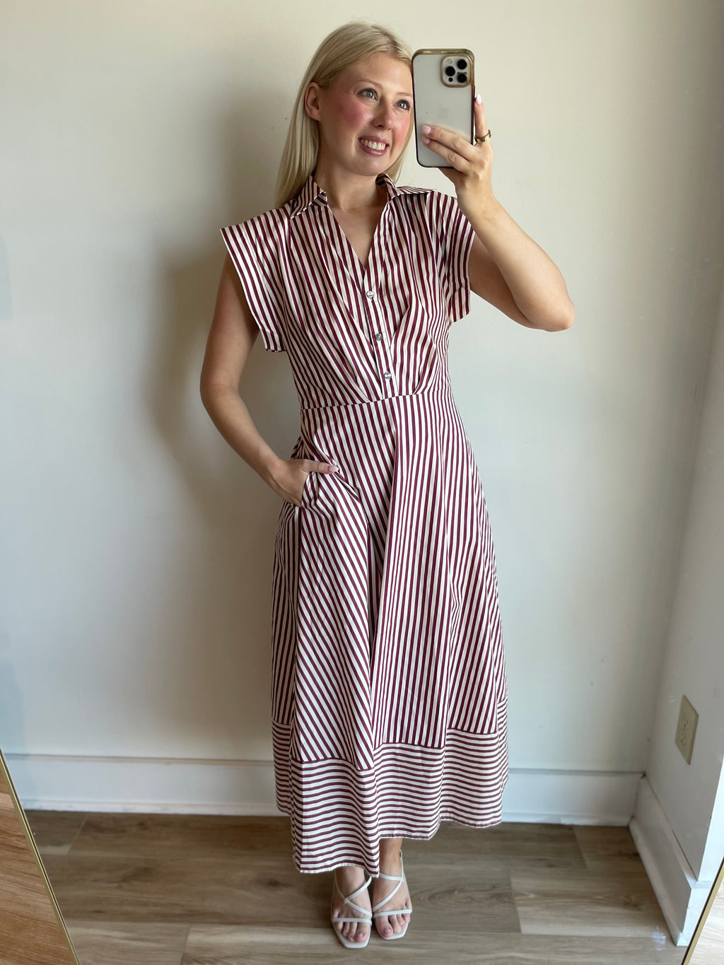 Raven Stripe Midi