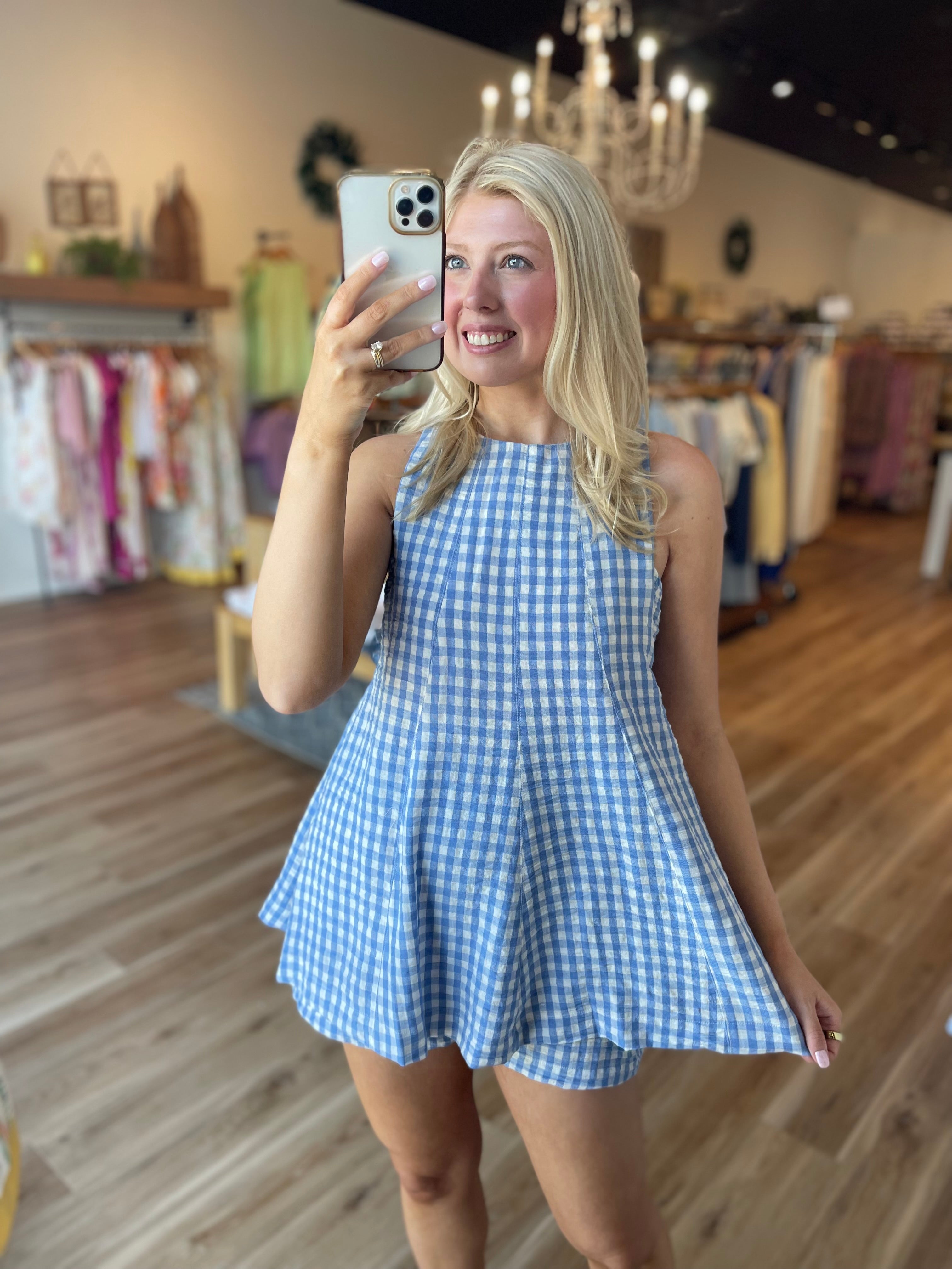 Farah Gingham Romper