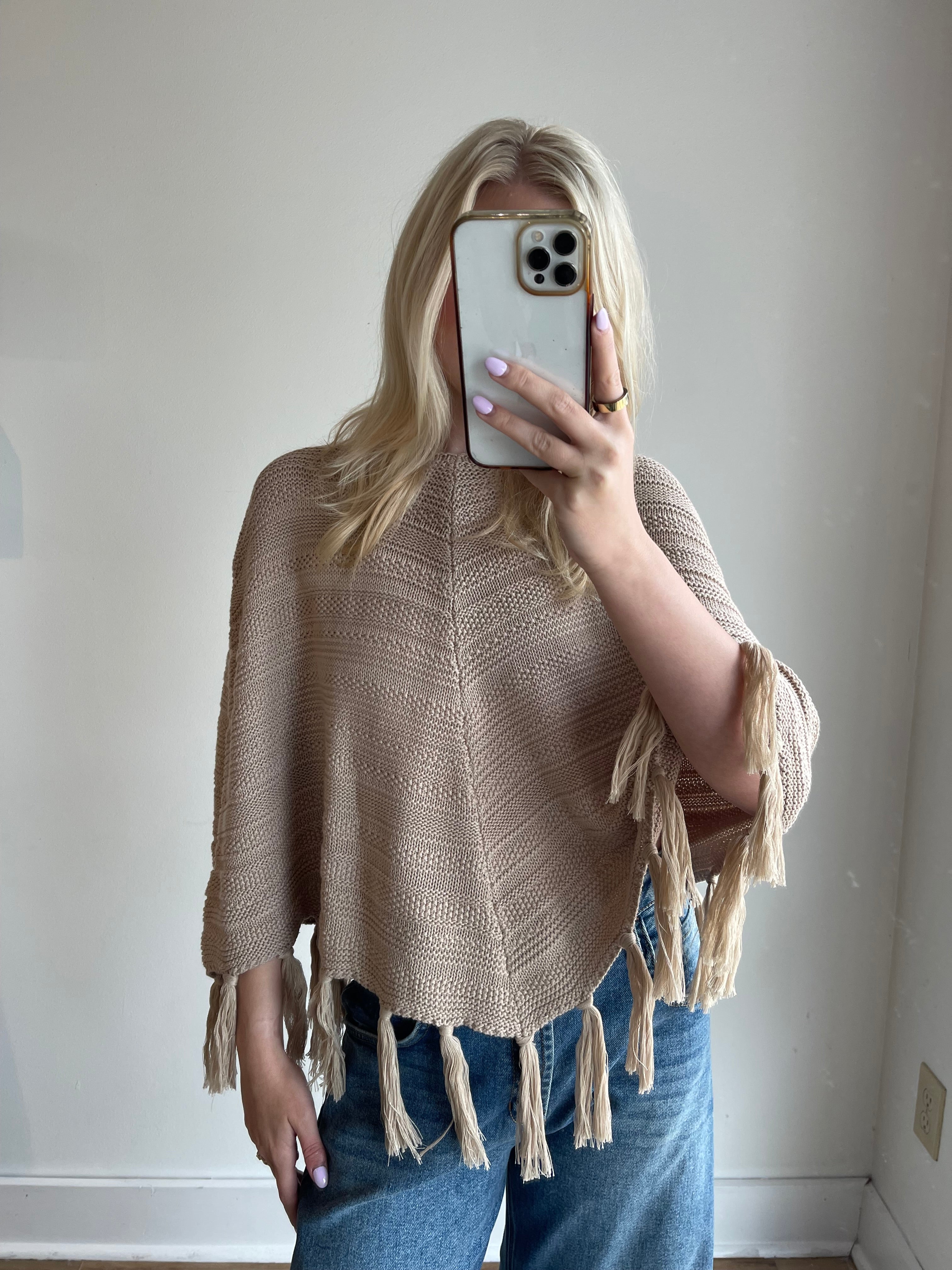 Porcha Knit Poncho
