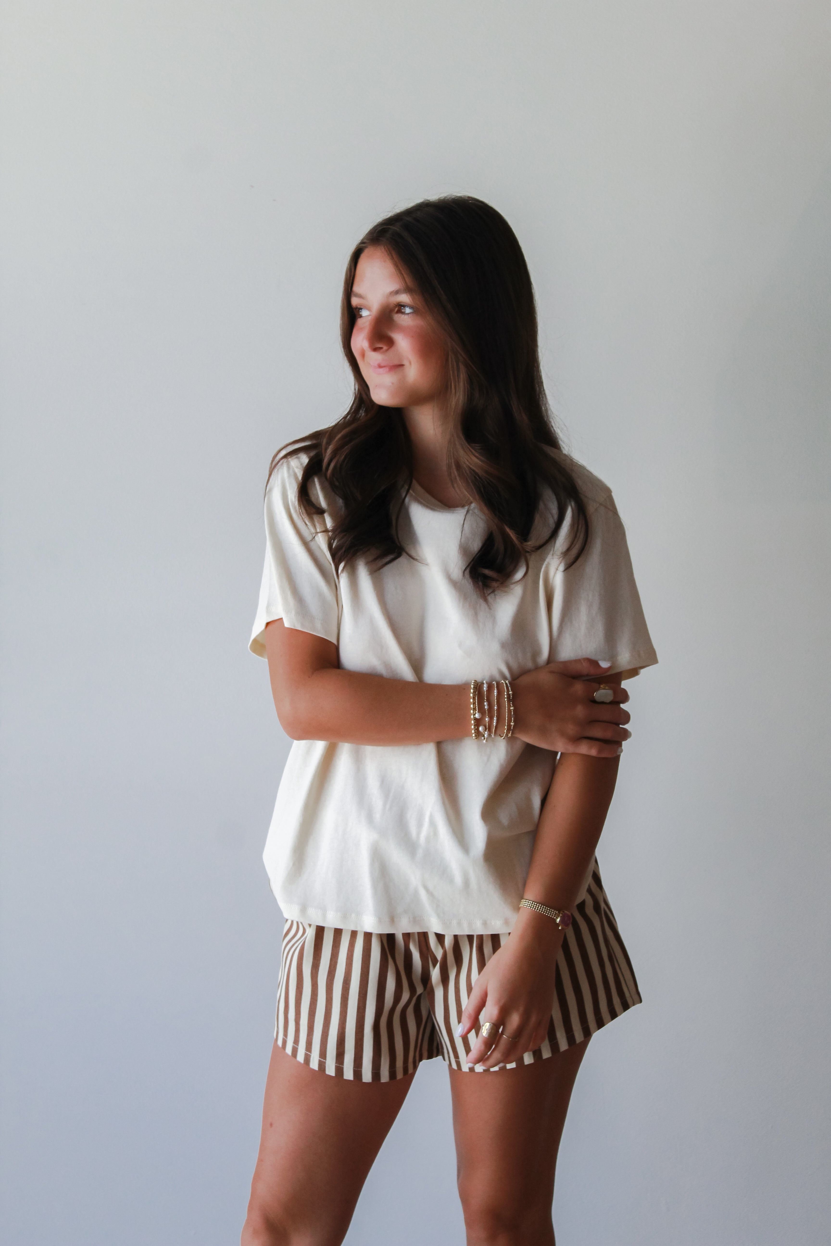 Sandie Striped Shorts