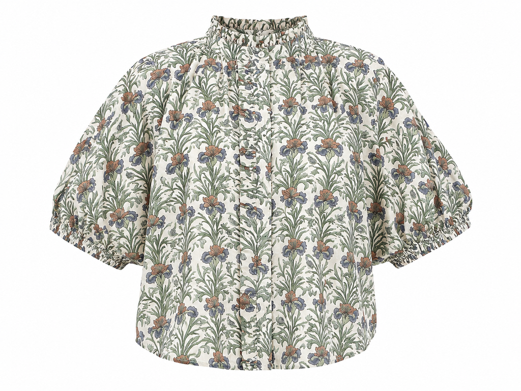 Iris Floral Top