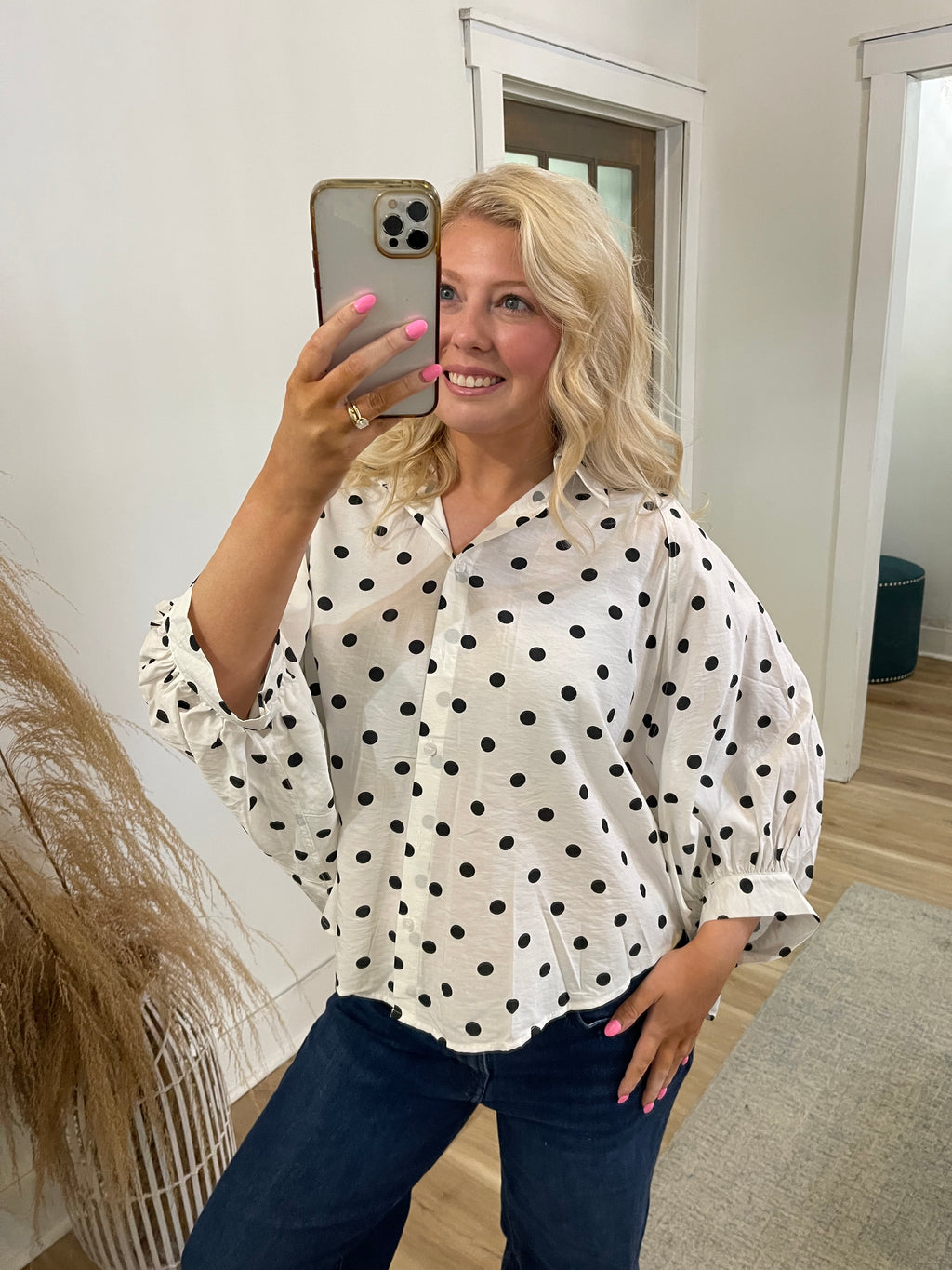 Payton Polka Dot Top