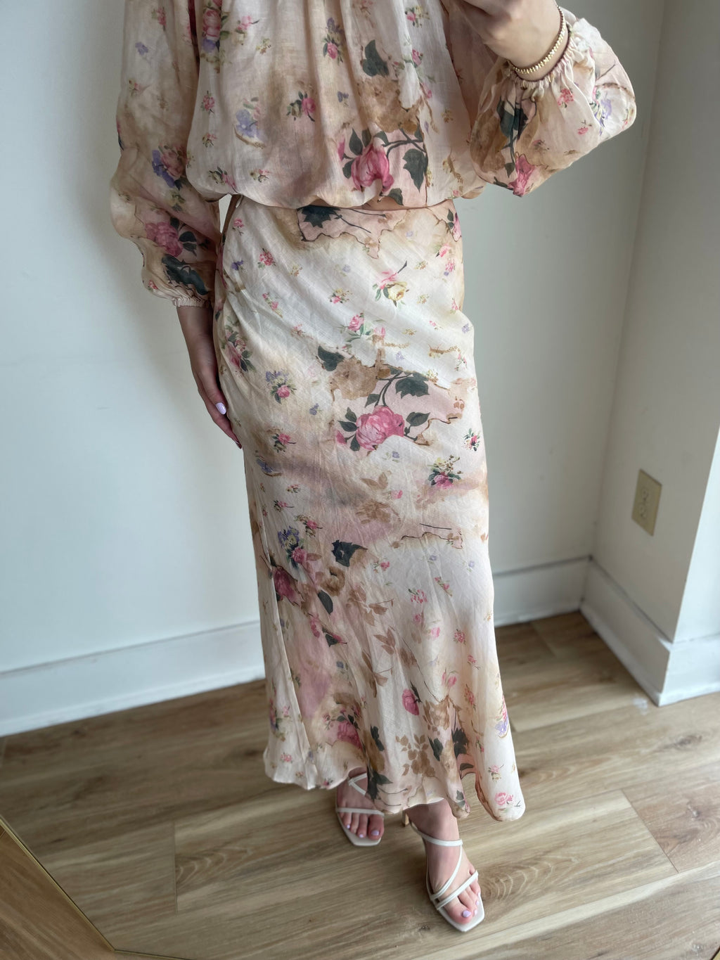 Kaleah Floral Midi Skirt