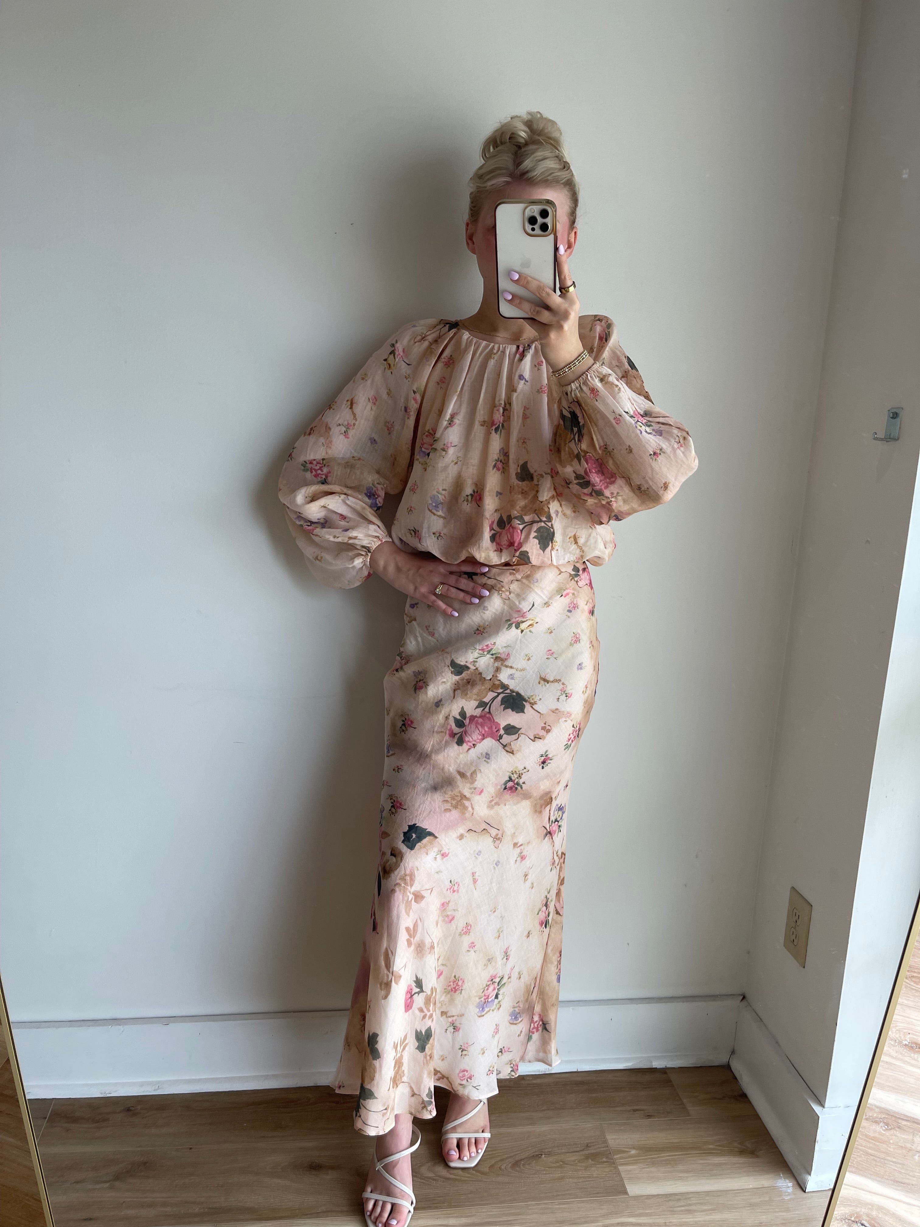 Kaleah Floral Midi Skirt