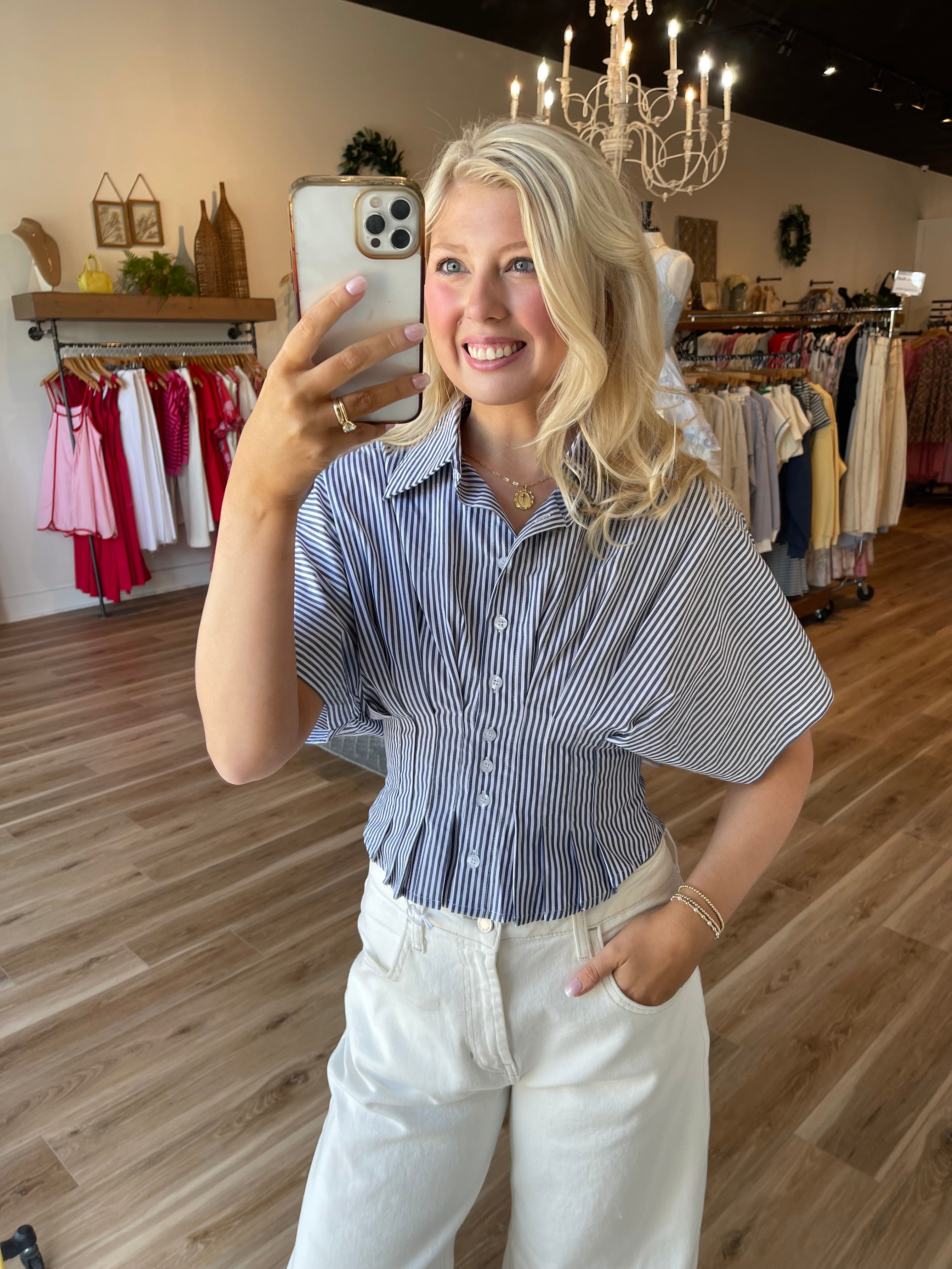 Wrenley Striped Top