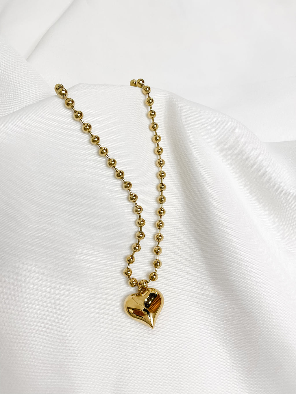 Small Bubble Heart Necklace