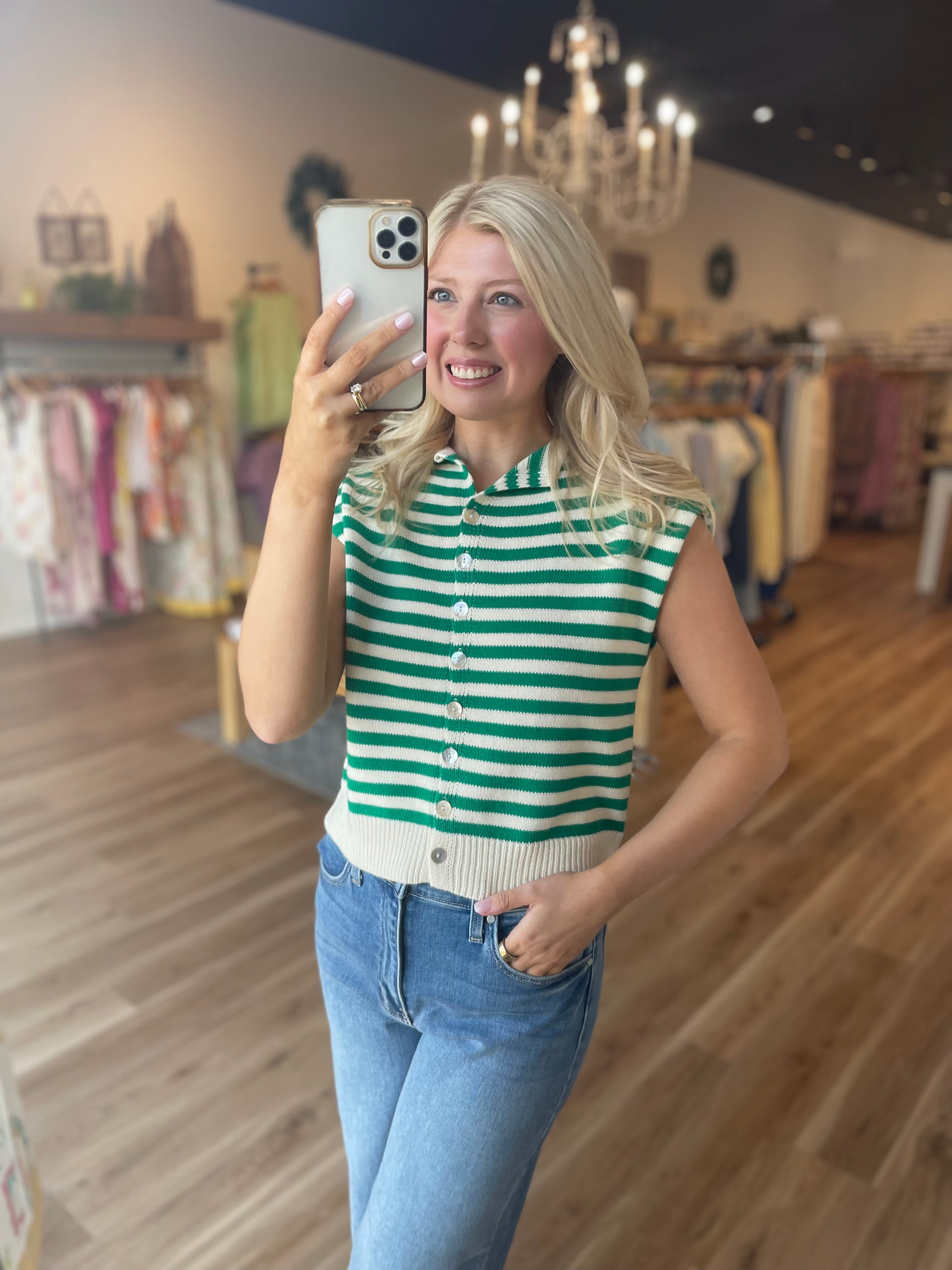 Mallory Stripe Top