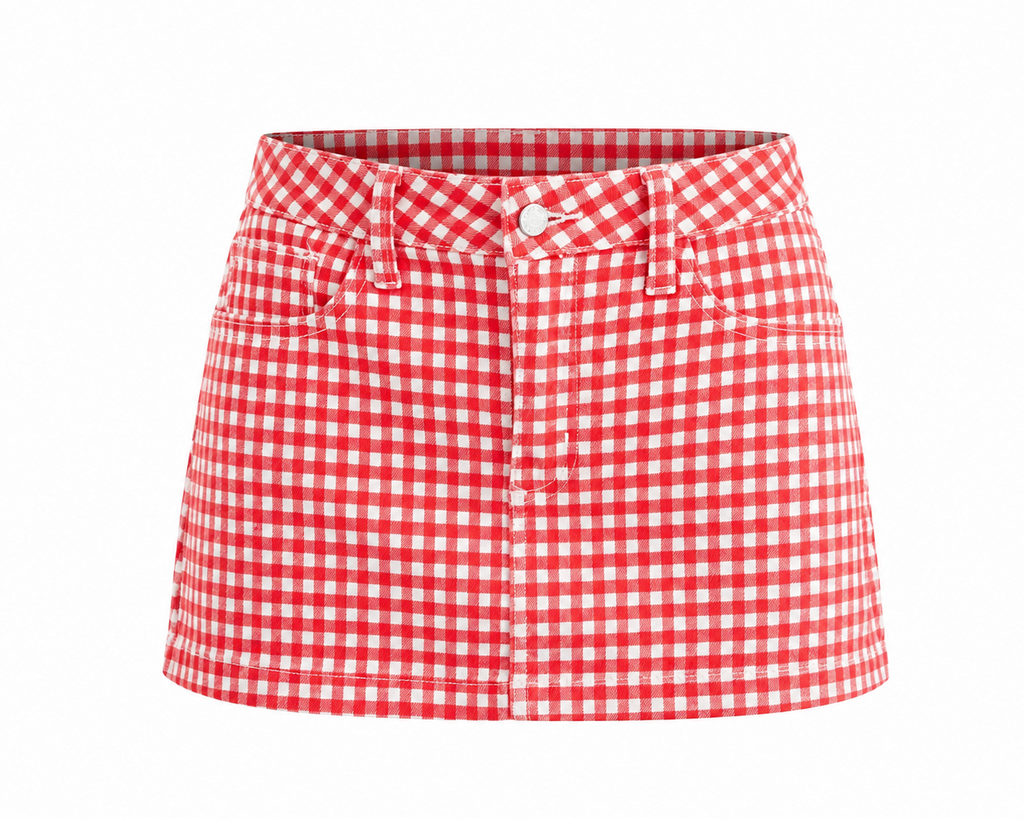 The Micro Mini Skirt - Gingham