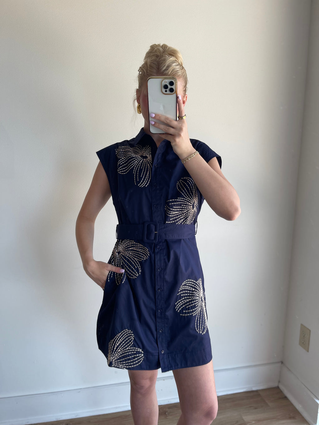 Jordan Embroidered Mini Dress