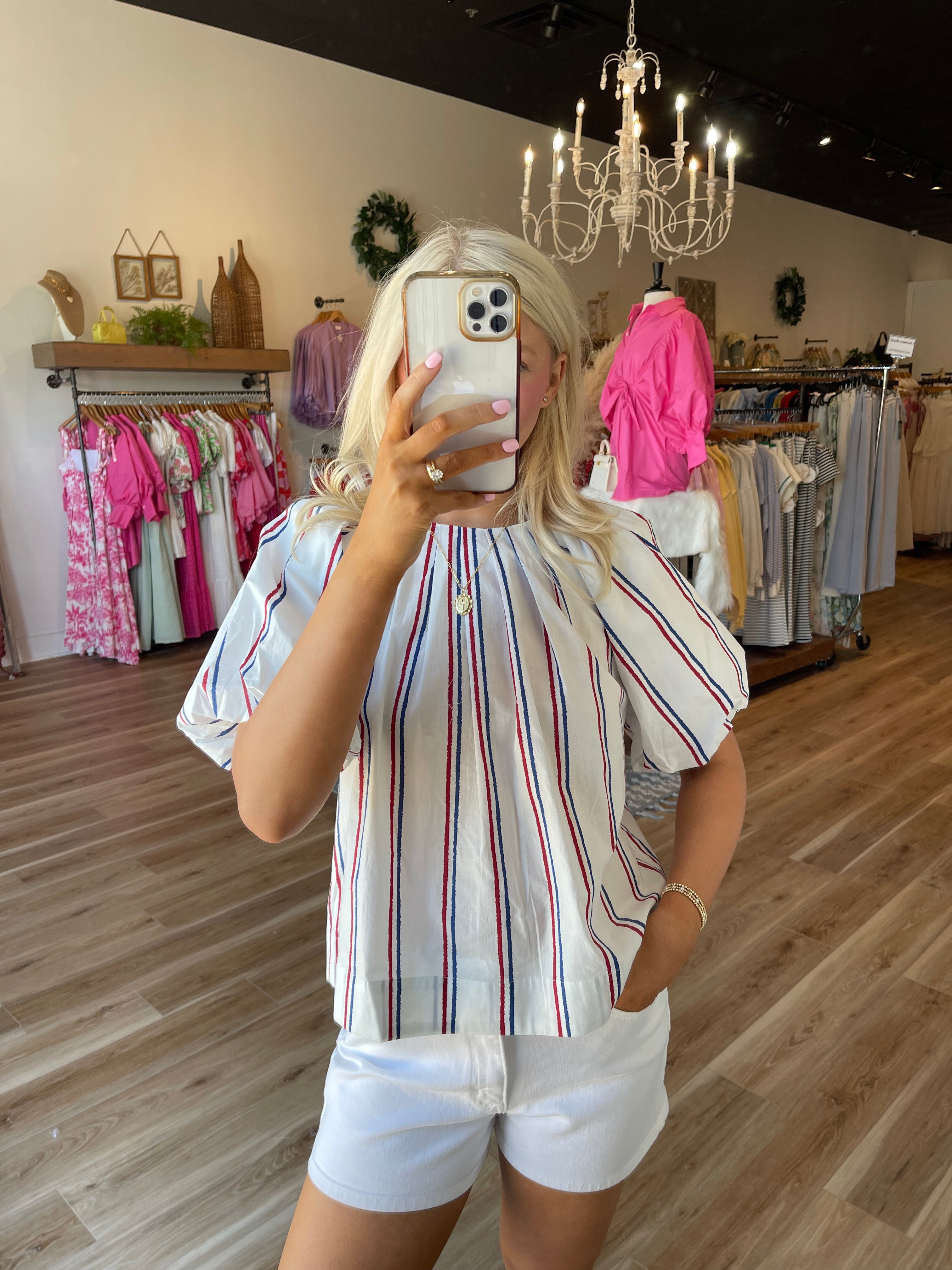 Ruby Striped Top