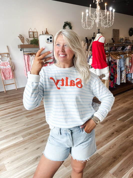 Towel Letter Graphic Sweatshirt
