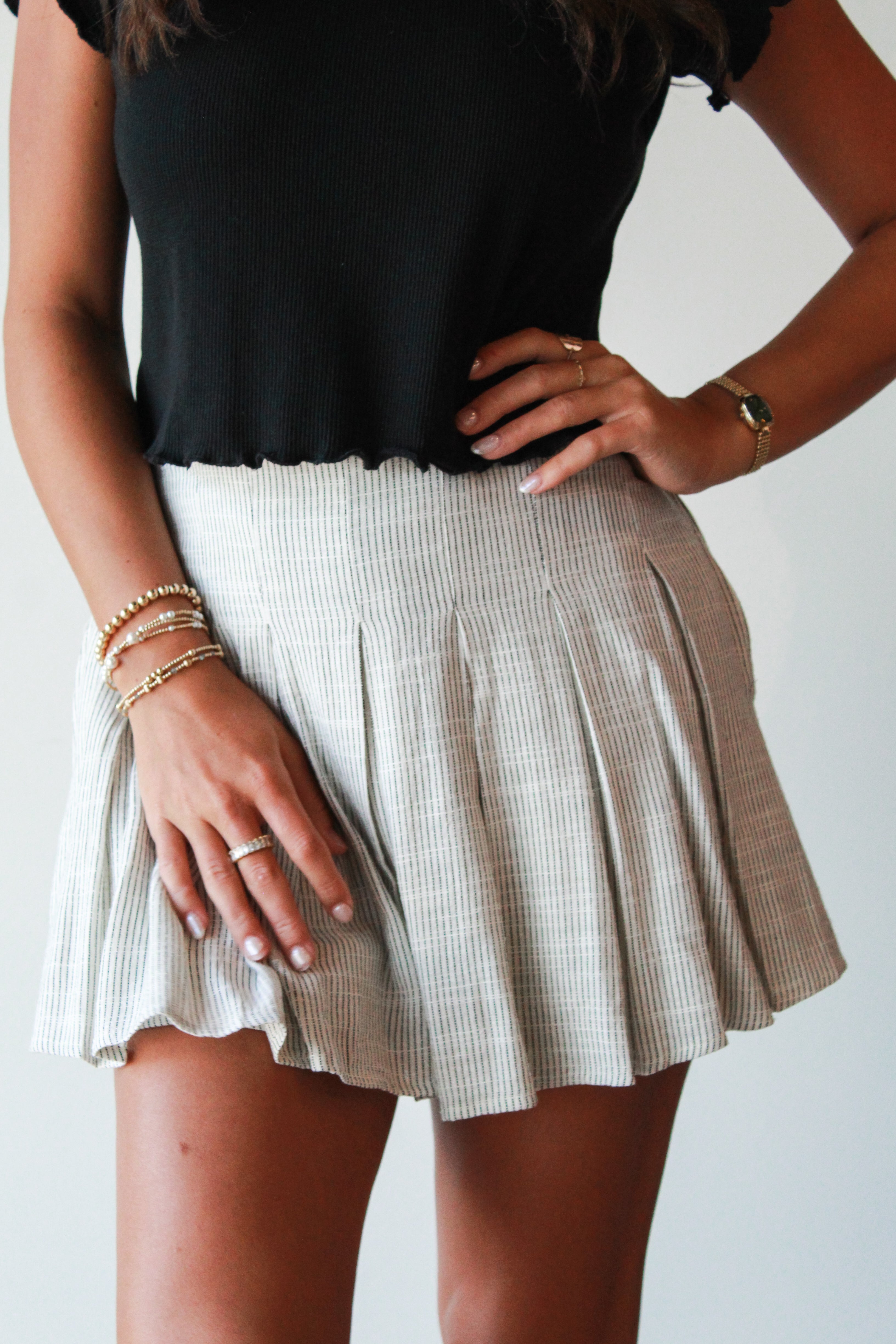Pamela Pleated Skort