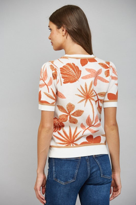 Autumn Jacquard Knit Top