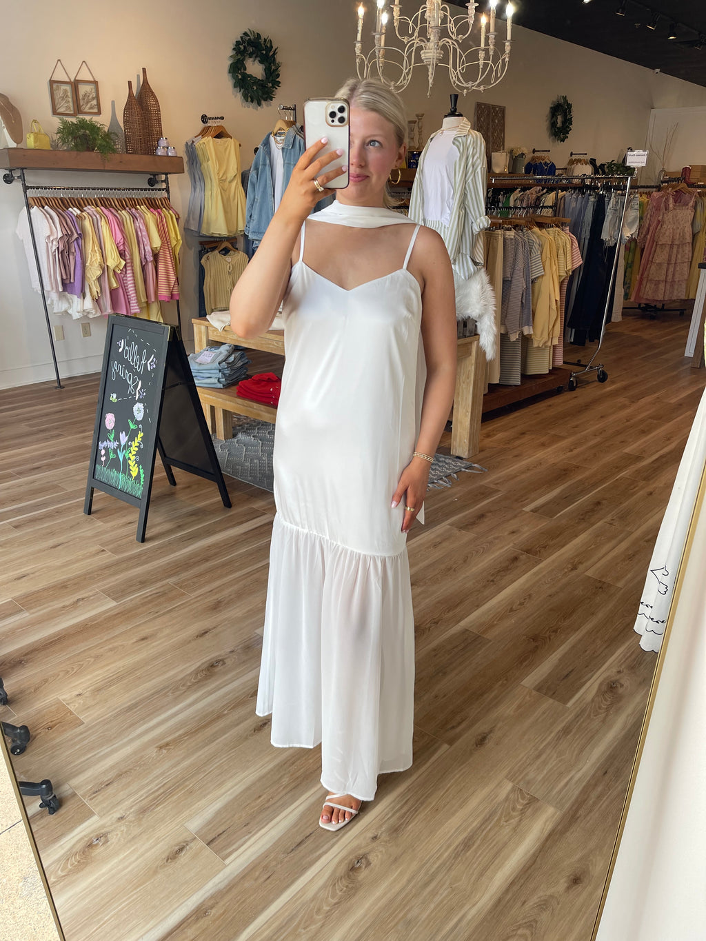 Sutton Maxi Dress with Neck Scarf