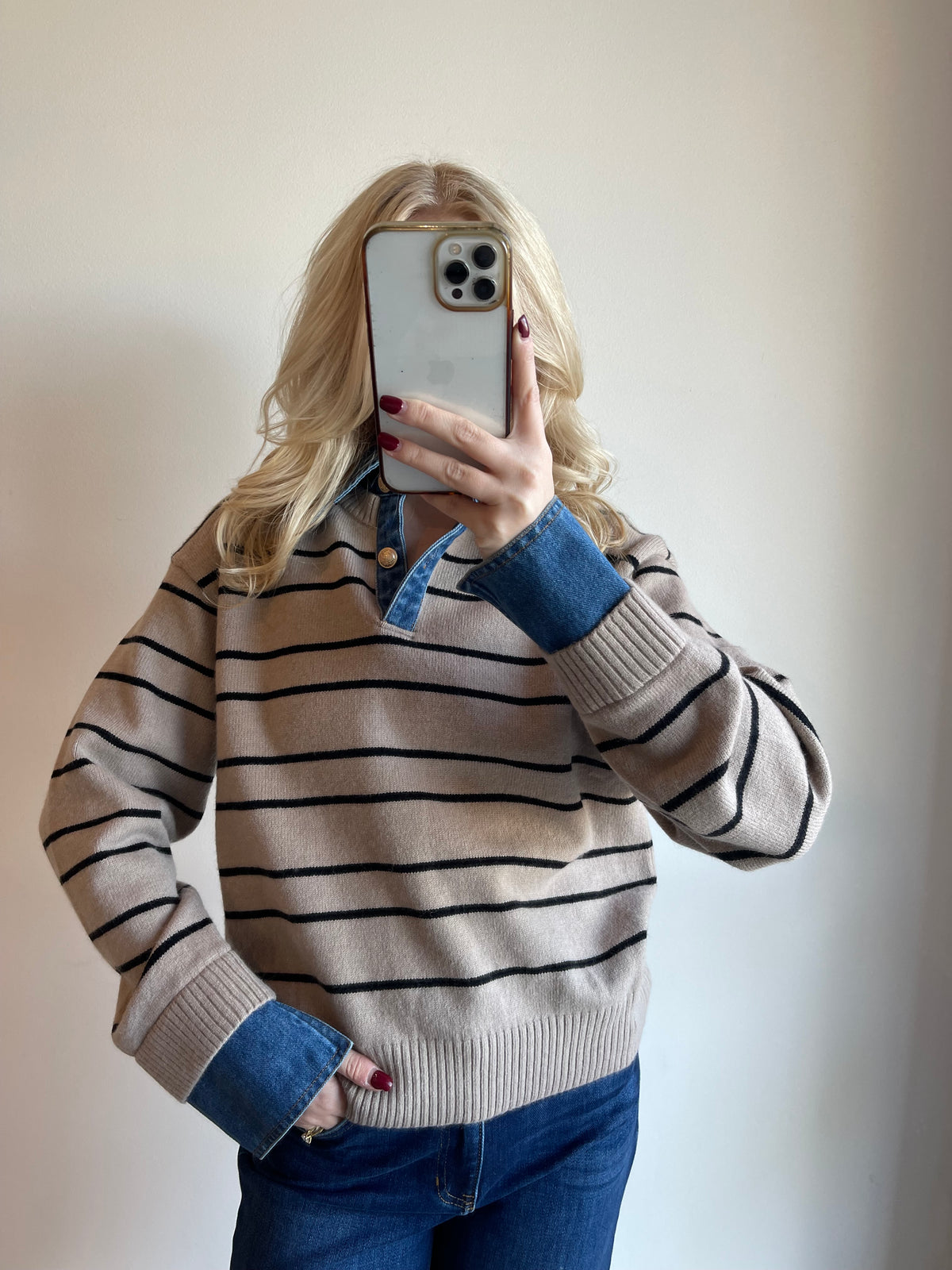 Alaina Striped Sweater