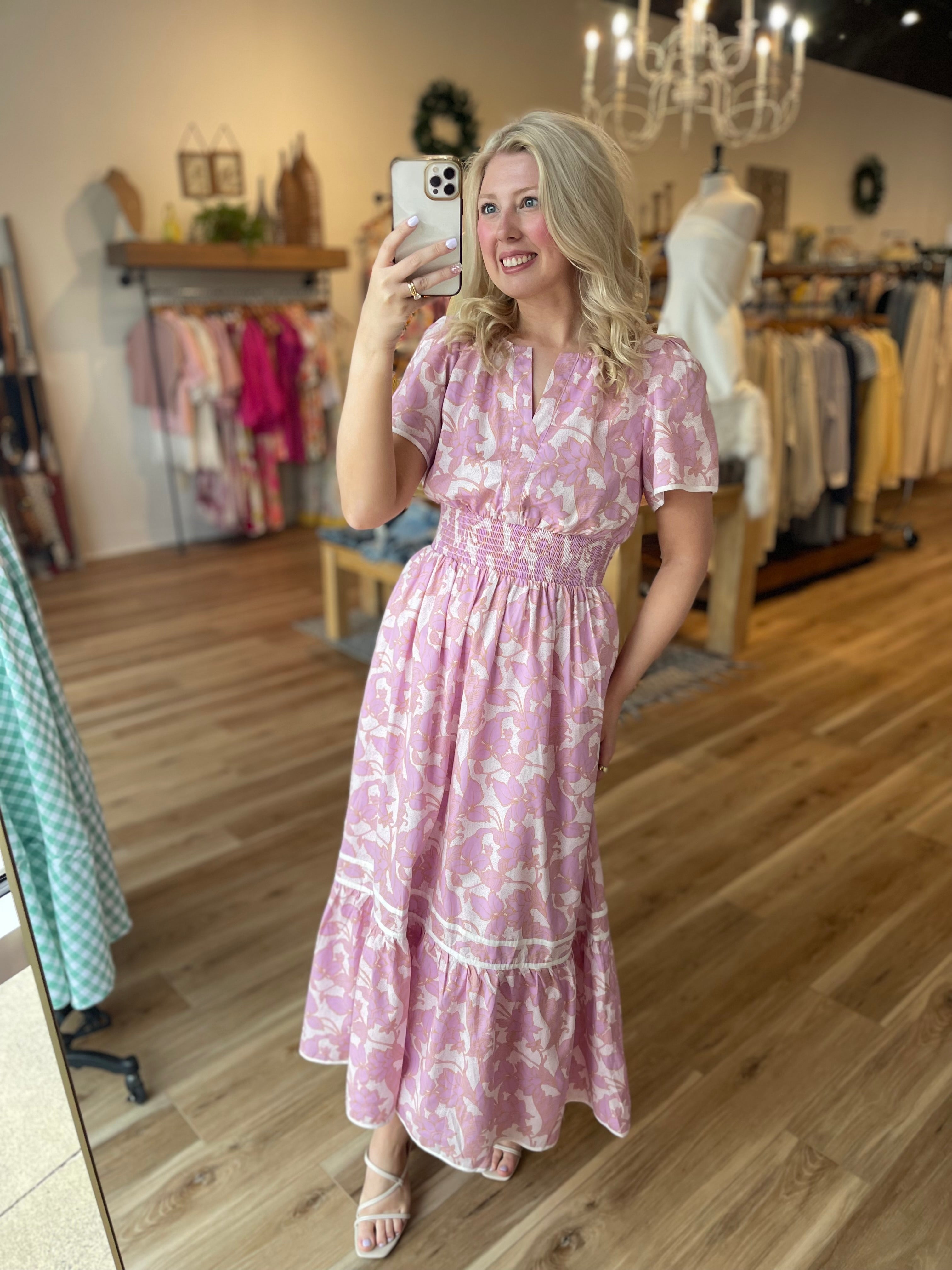 Delaney Floral Midi Dress