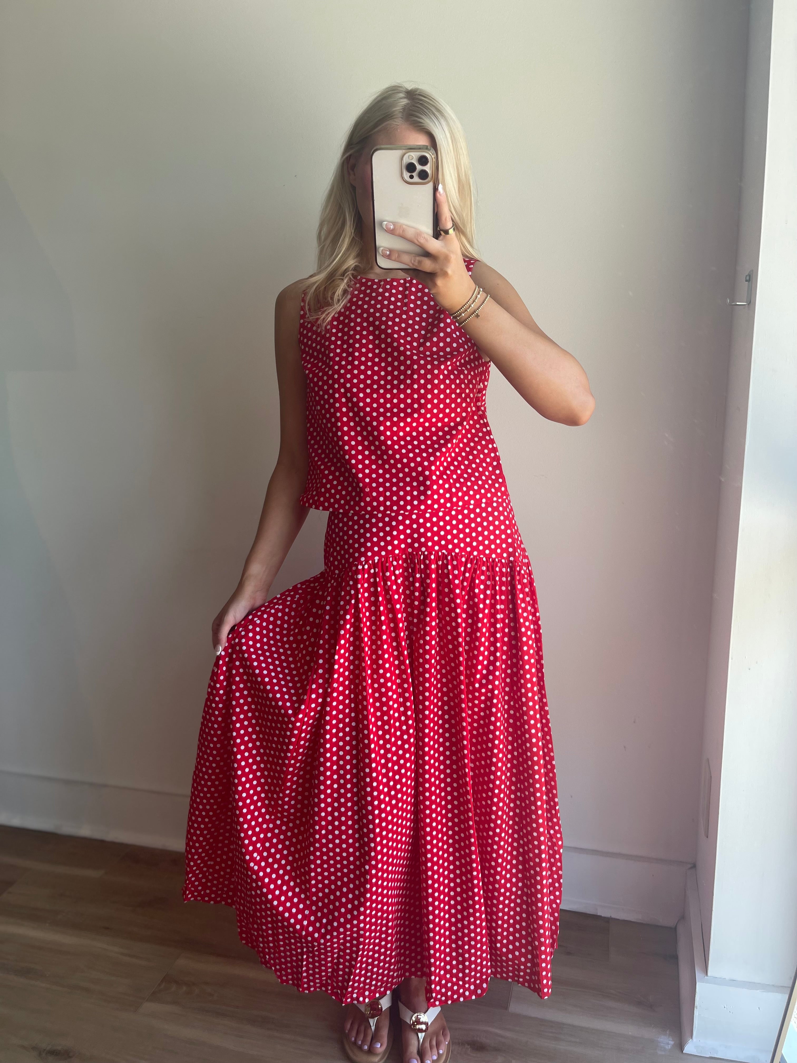Karina Polka Dot Top