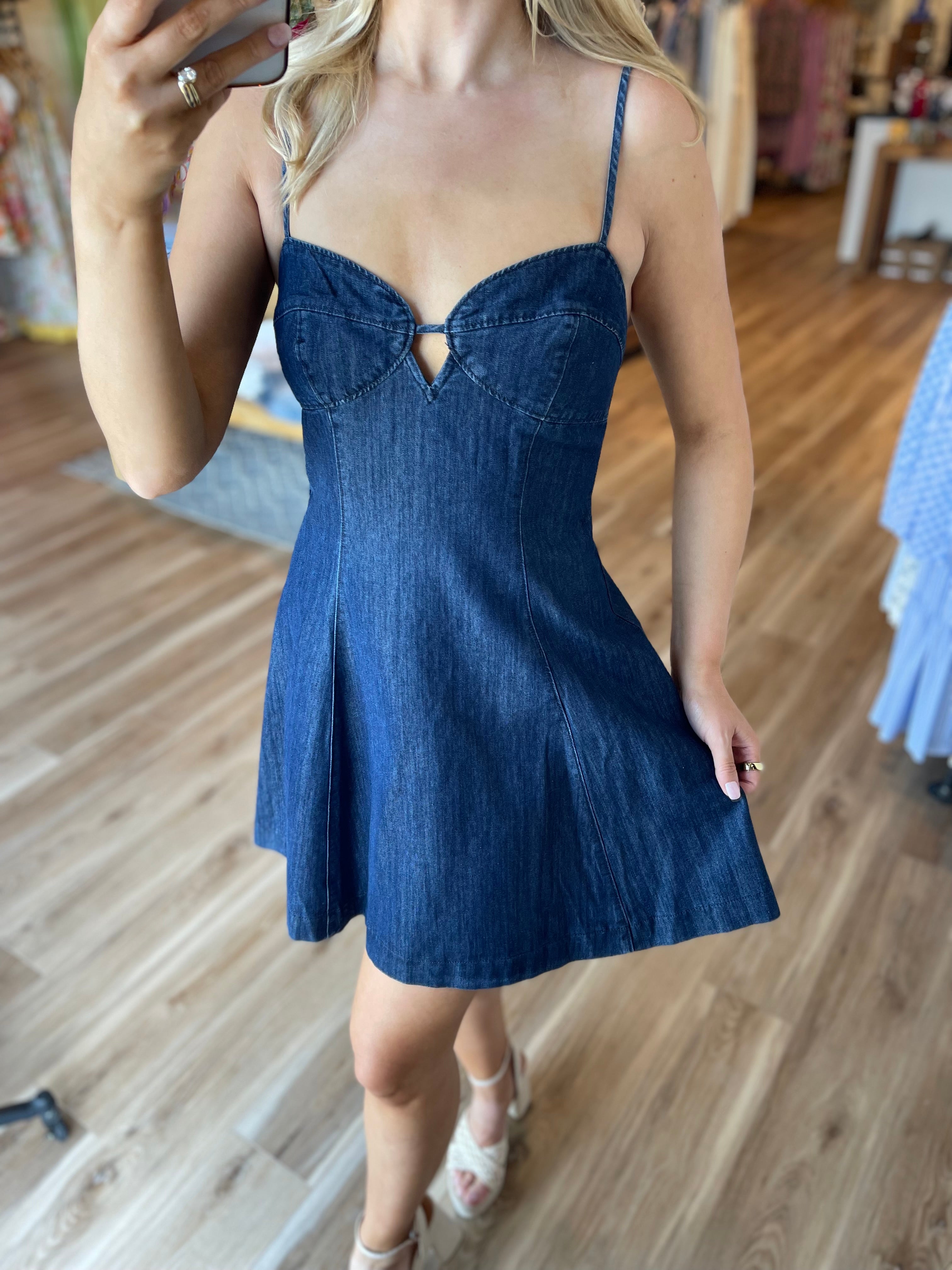 Scottie Denim Mini Dress