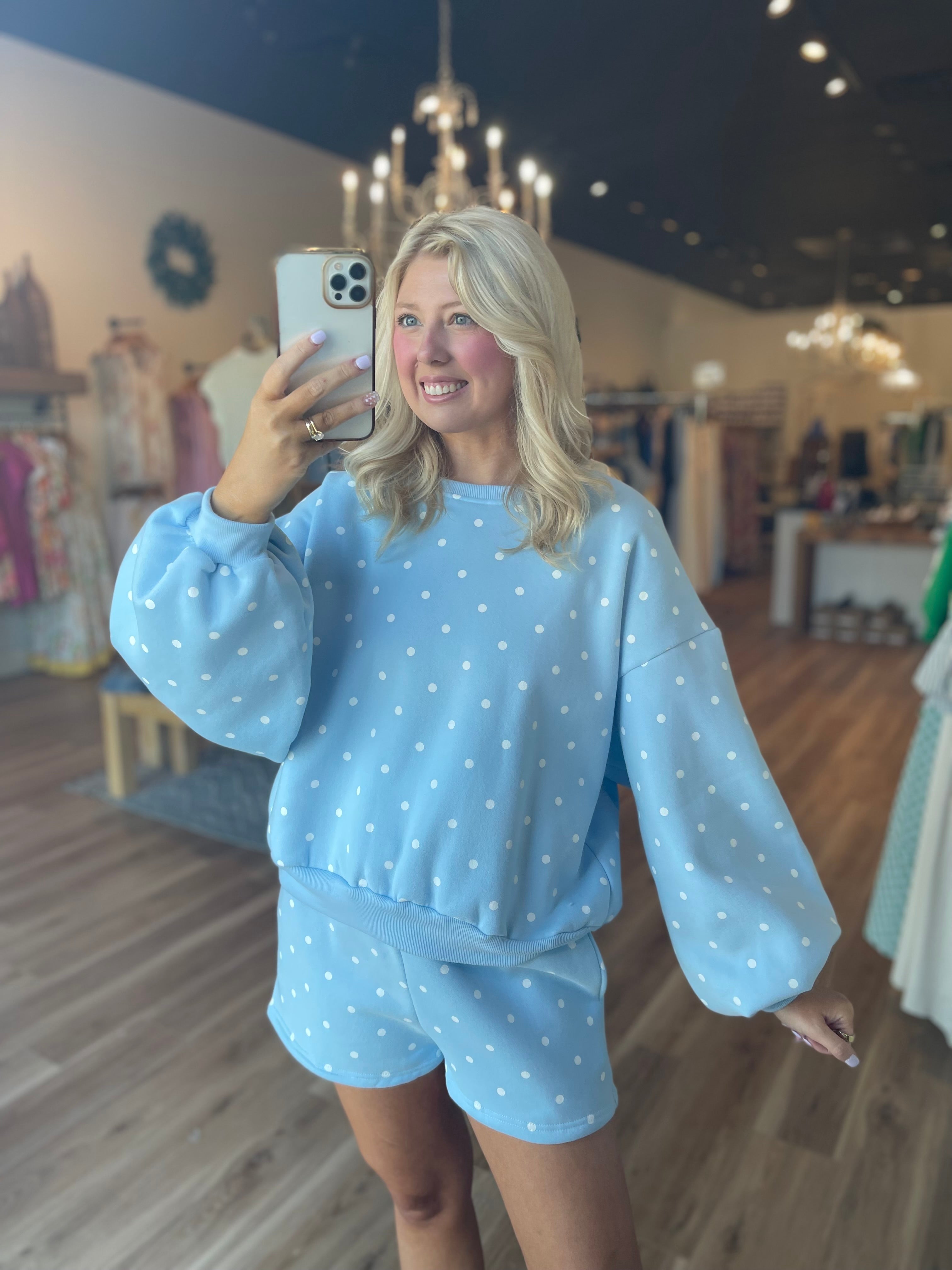 Polka Dot Fleece Set