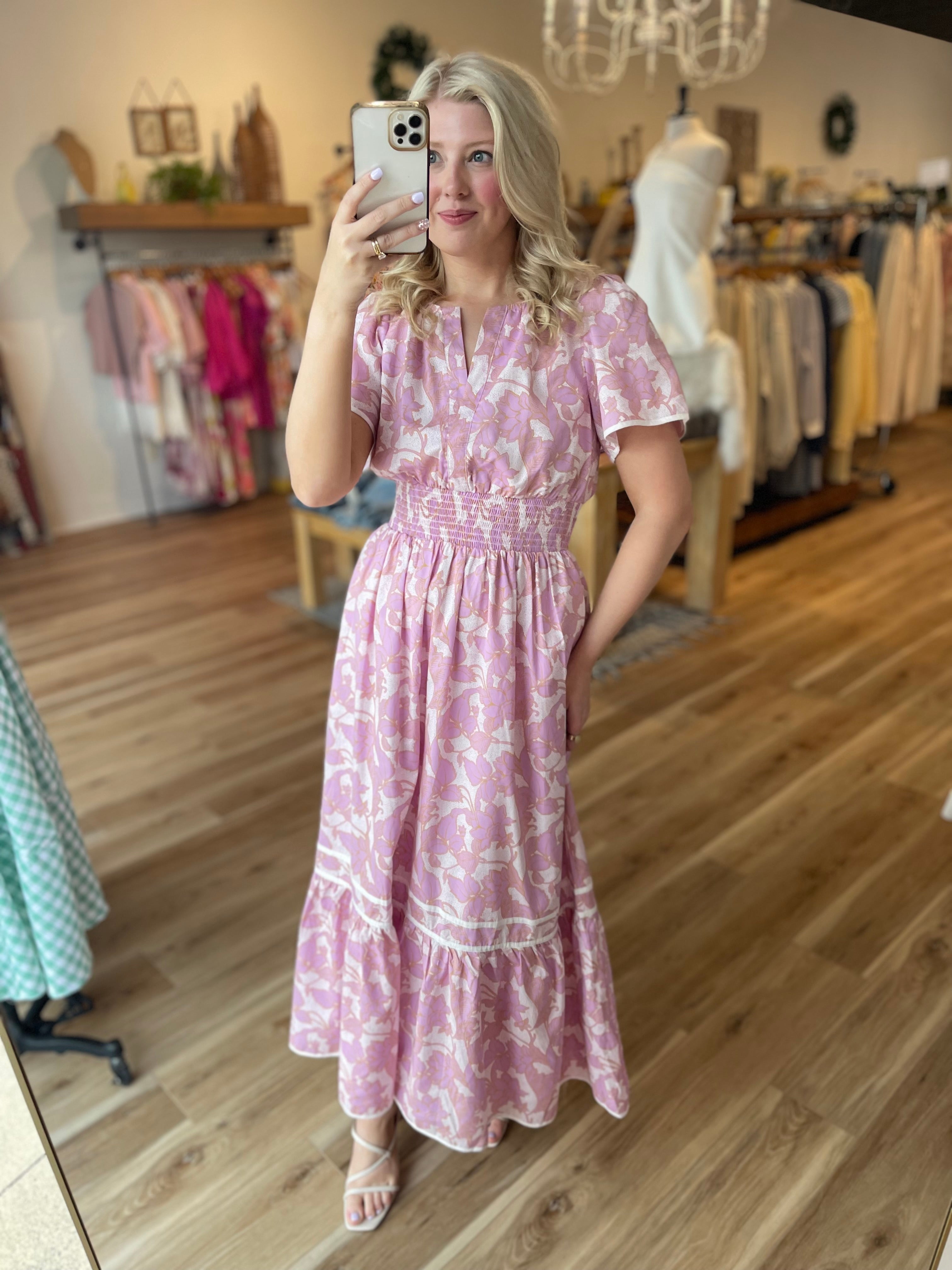 Delaney Floral Midi Dress