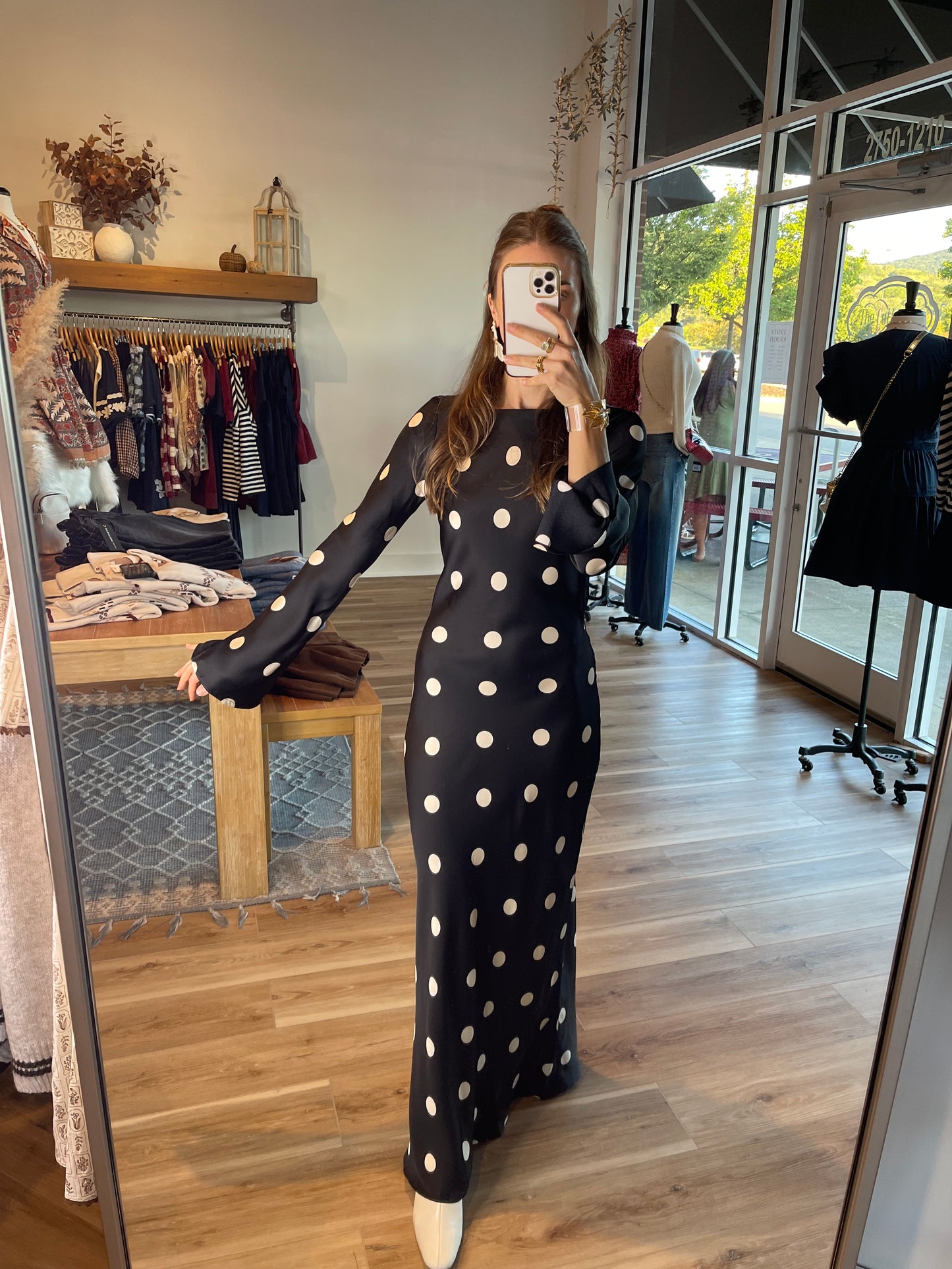 Georgie Polka Dot Maxi Dress