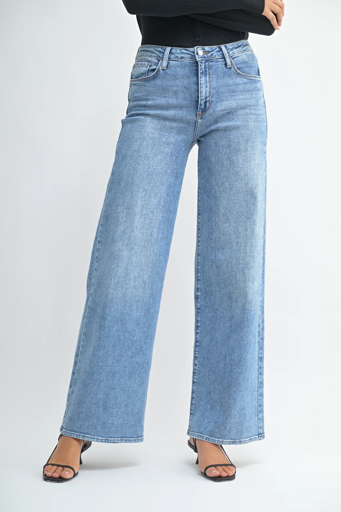 The Stretchy Wide Leg Jeans