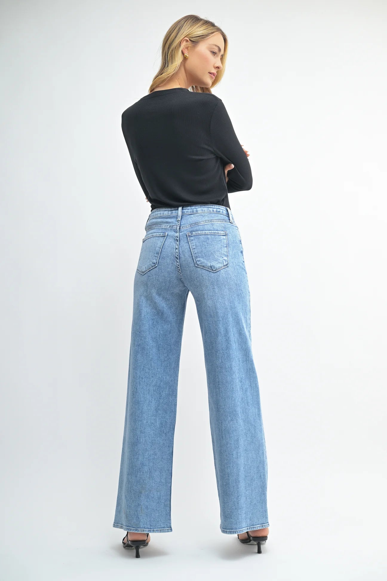 The Stretchy Wide Leg Jeans