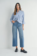 Scissor Cut Wide Leg Denim