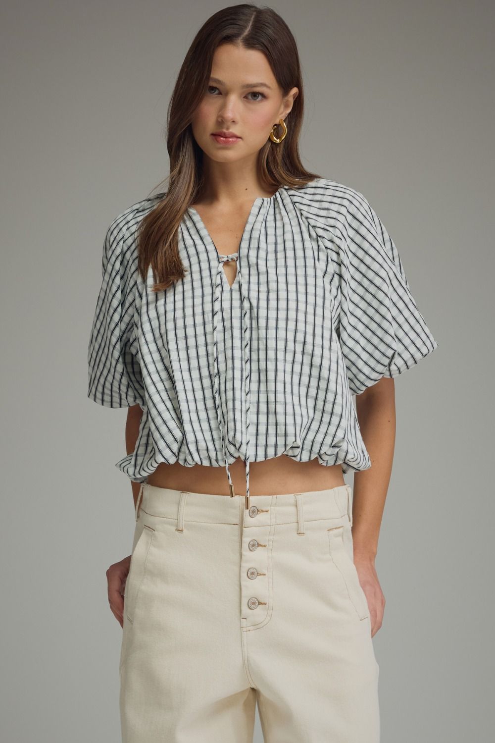 Macy Plaid Blouse