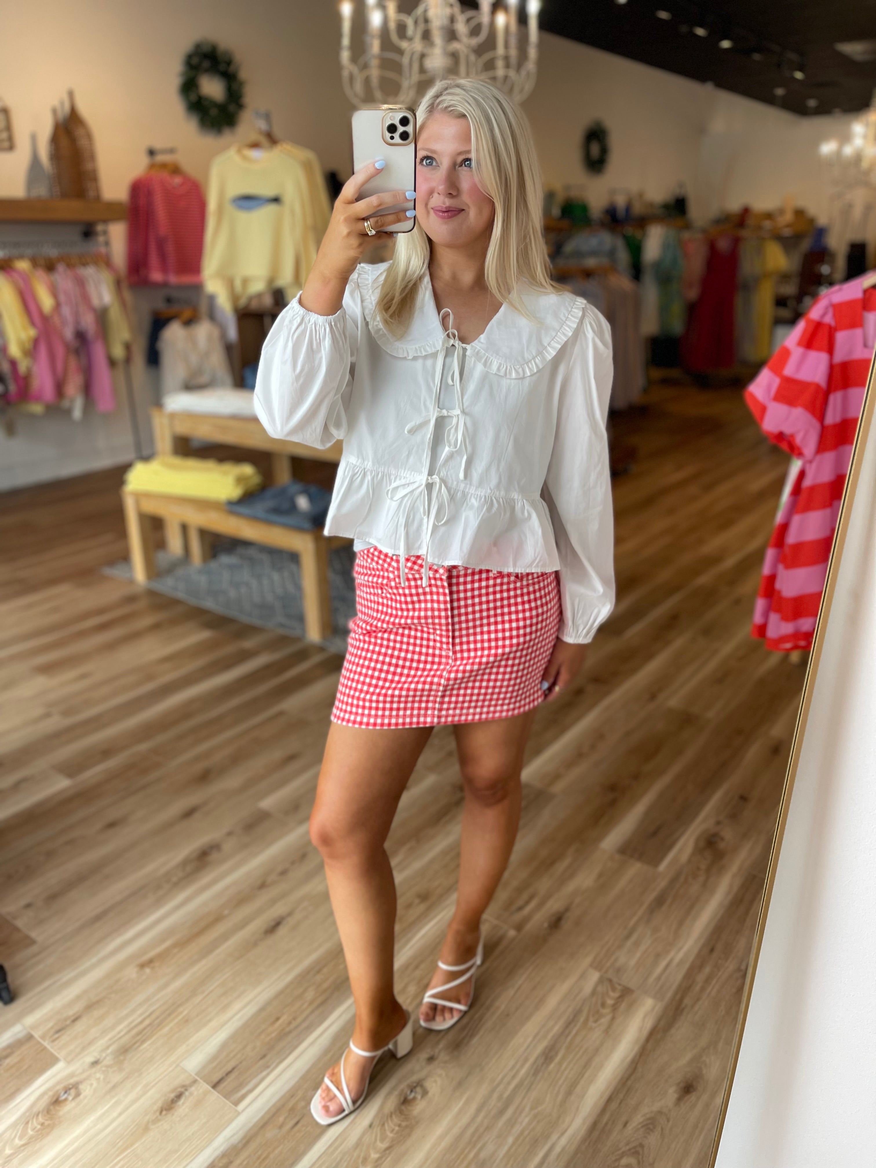 The Micro Mini Skirt - Gingham