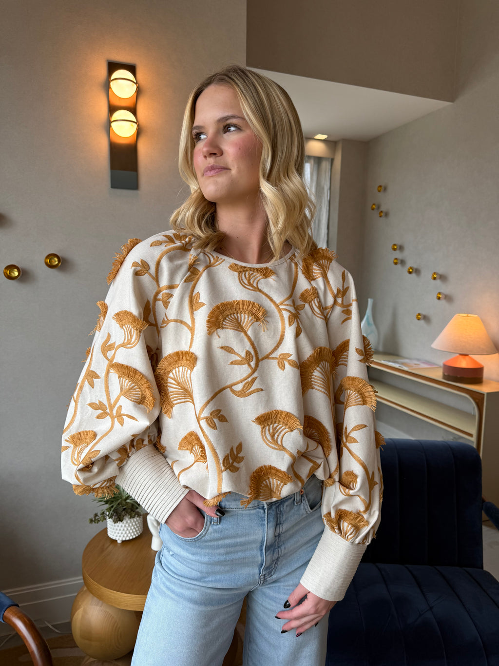 Athena Bubble Hem Top