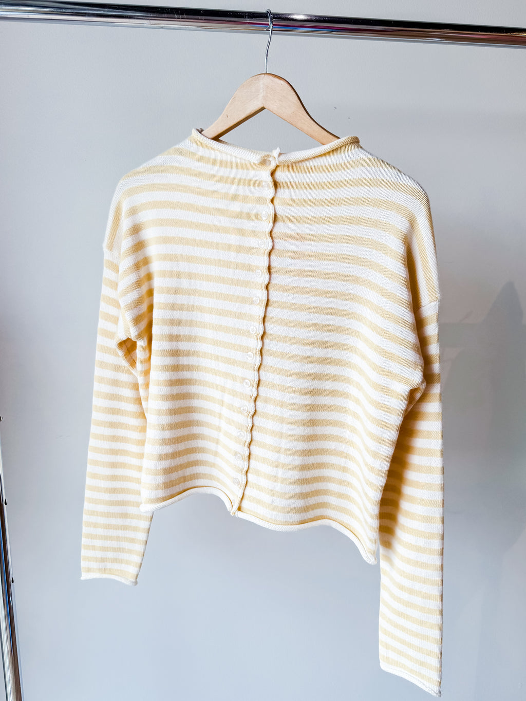 Elina Striped Knit Top