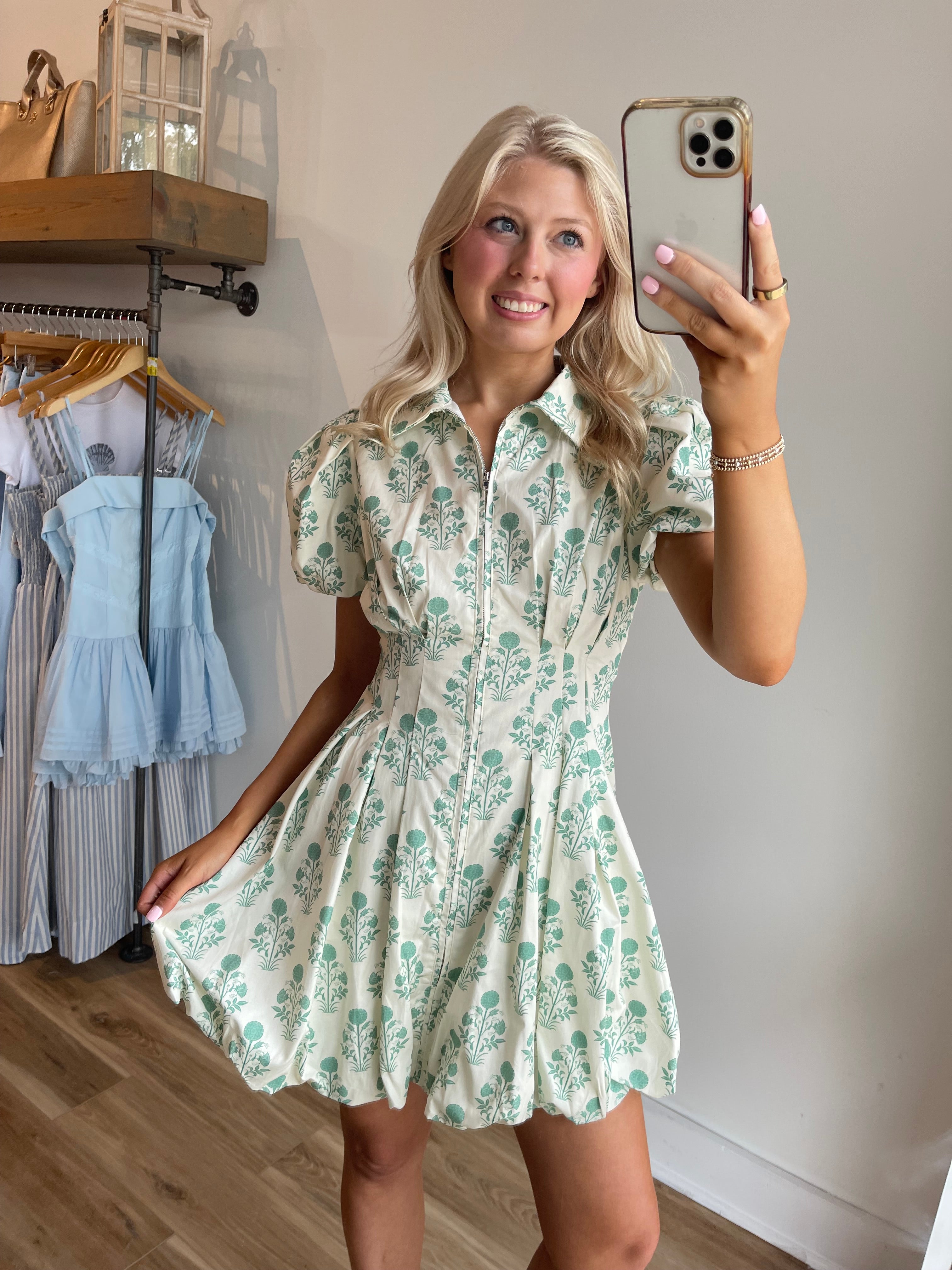 Tara Bubble Hem Mini Dress