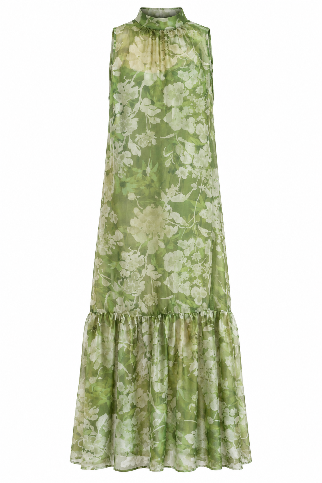 Organza Floral Maxi Dress