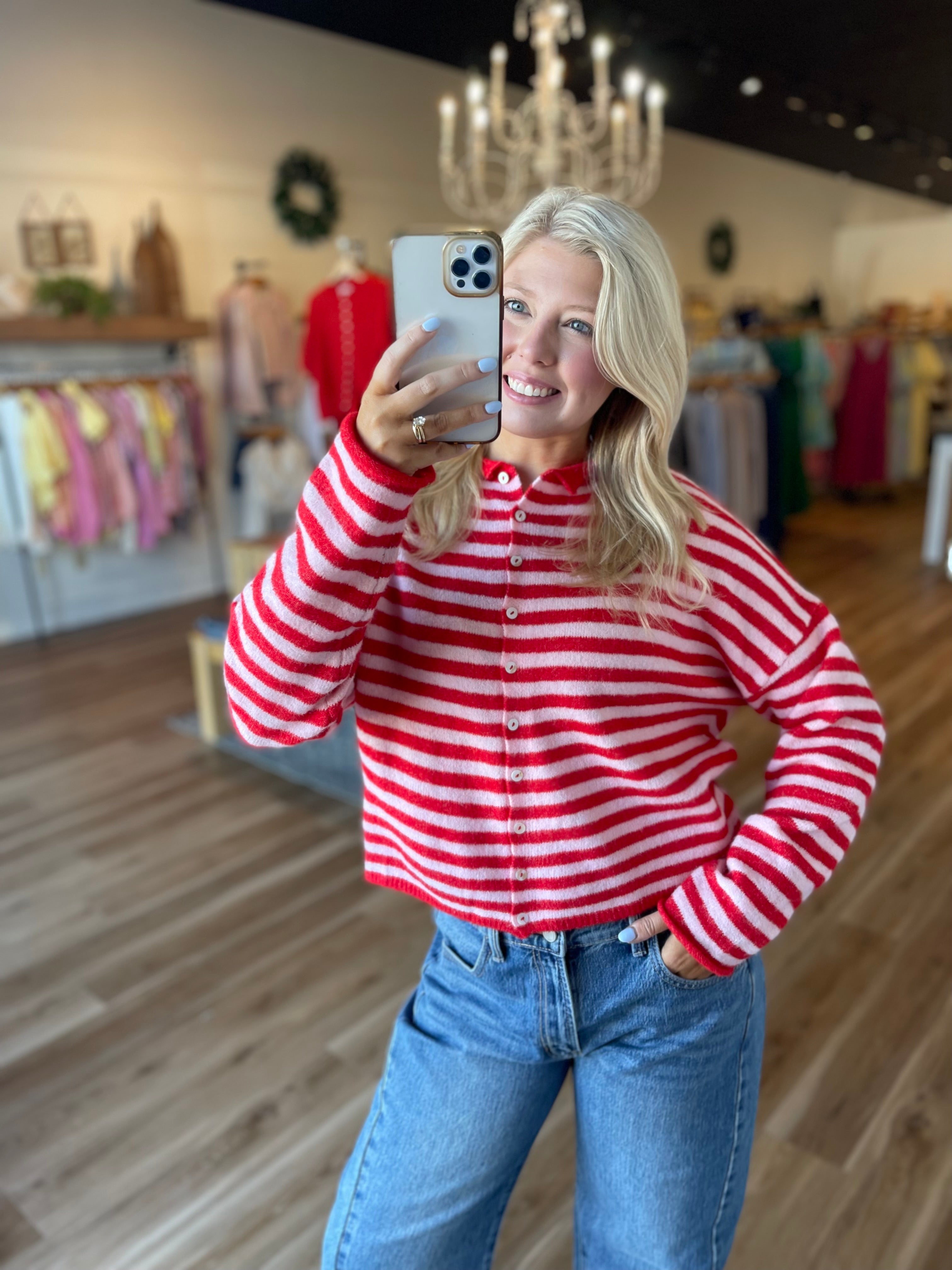 Norah Striped Cardigan