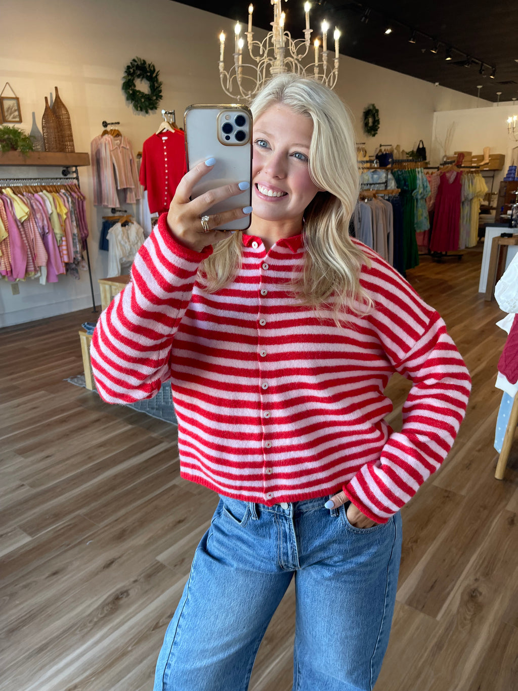Norah Striped Cardigan