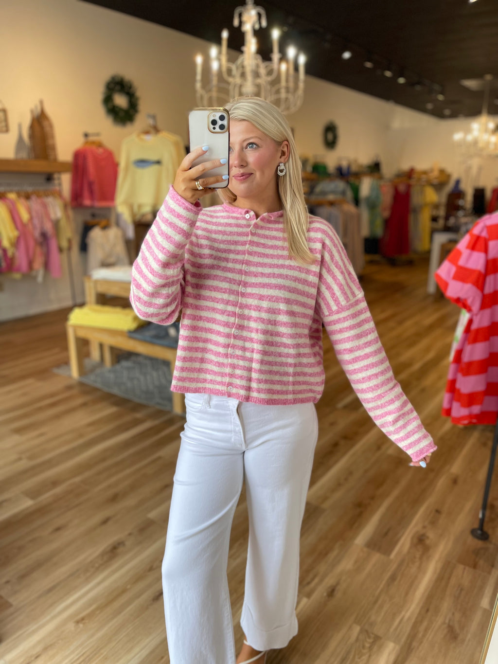 Norah Striped Cardigan