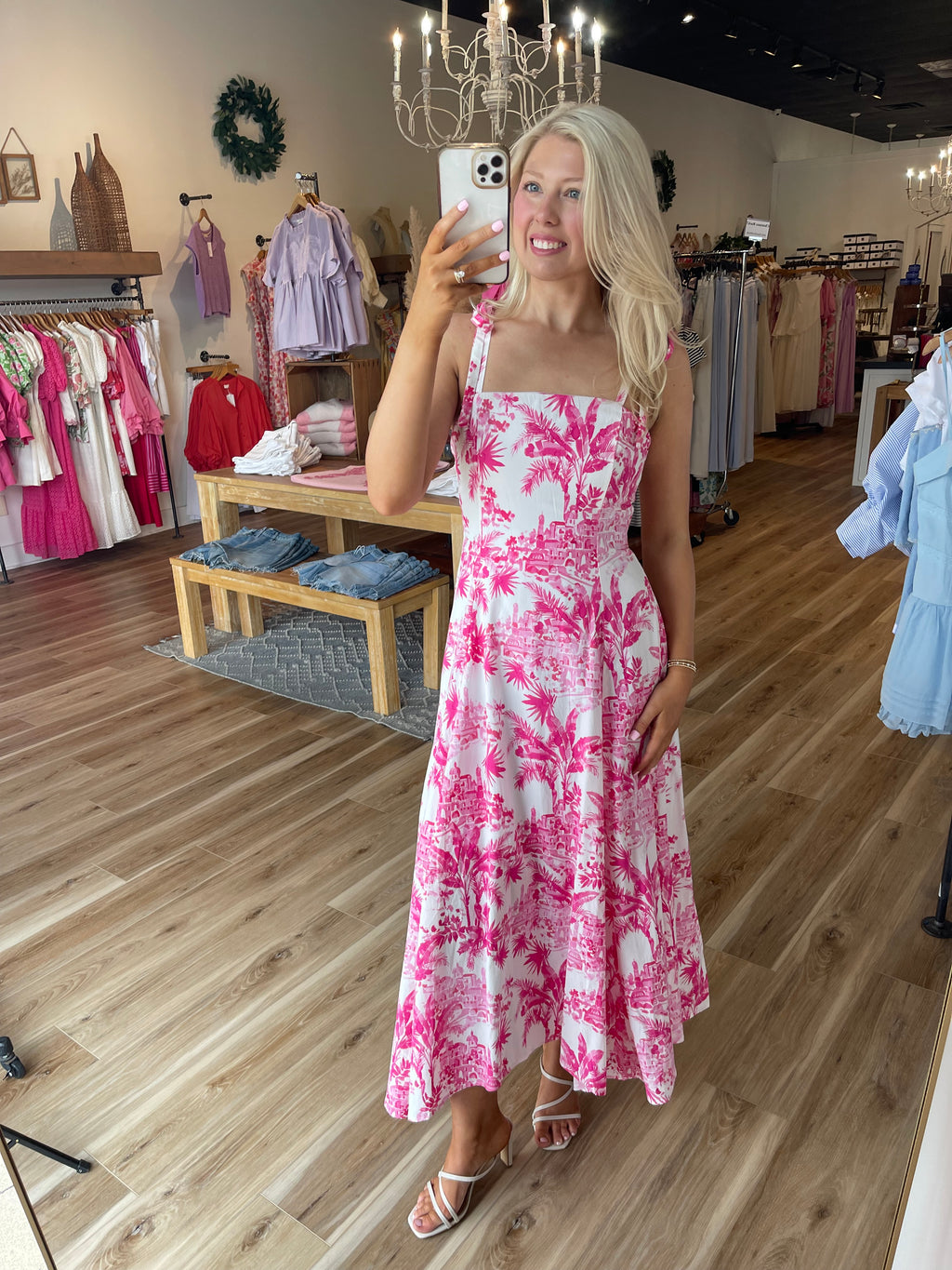 Palm Midi Dress
