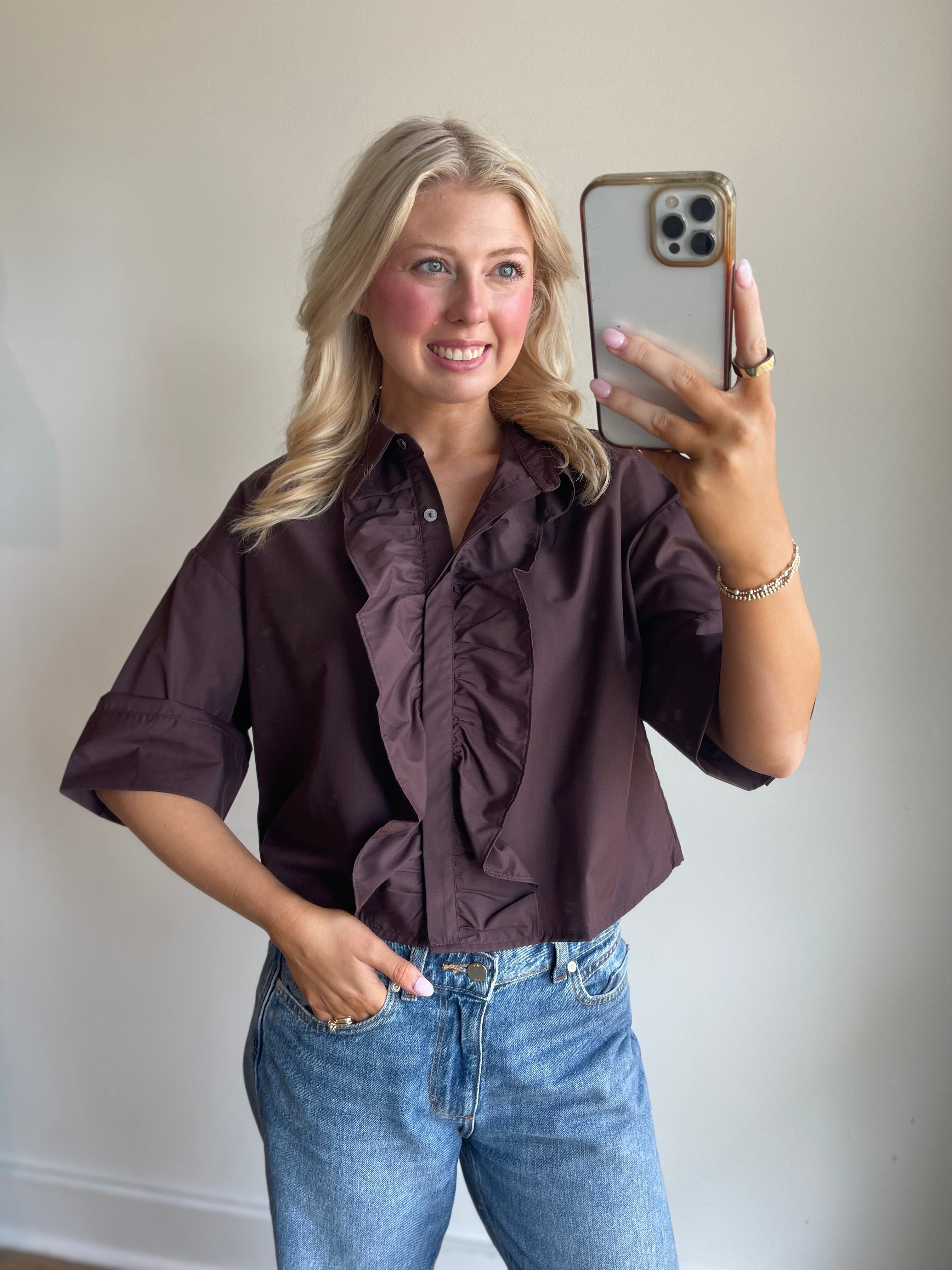 Margo Ruffle Top
