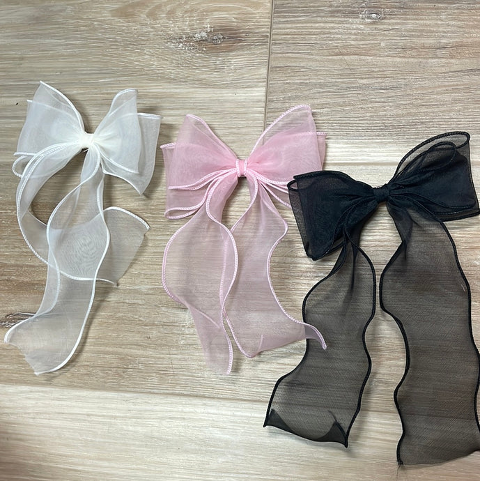 Sheer Bow Clips