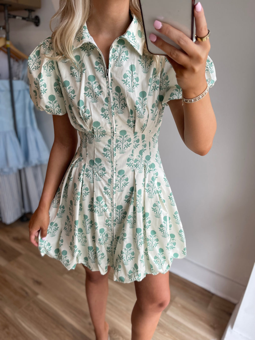 Tara Bubble Hem Mini Dress