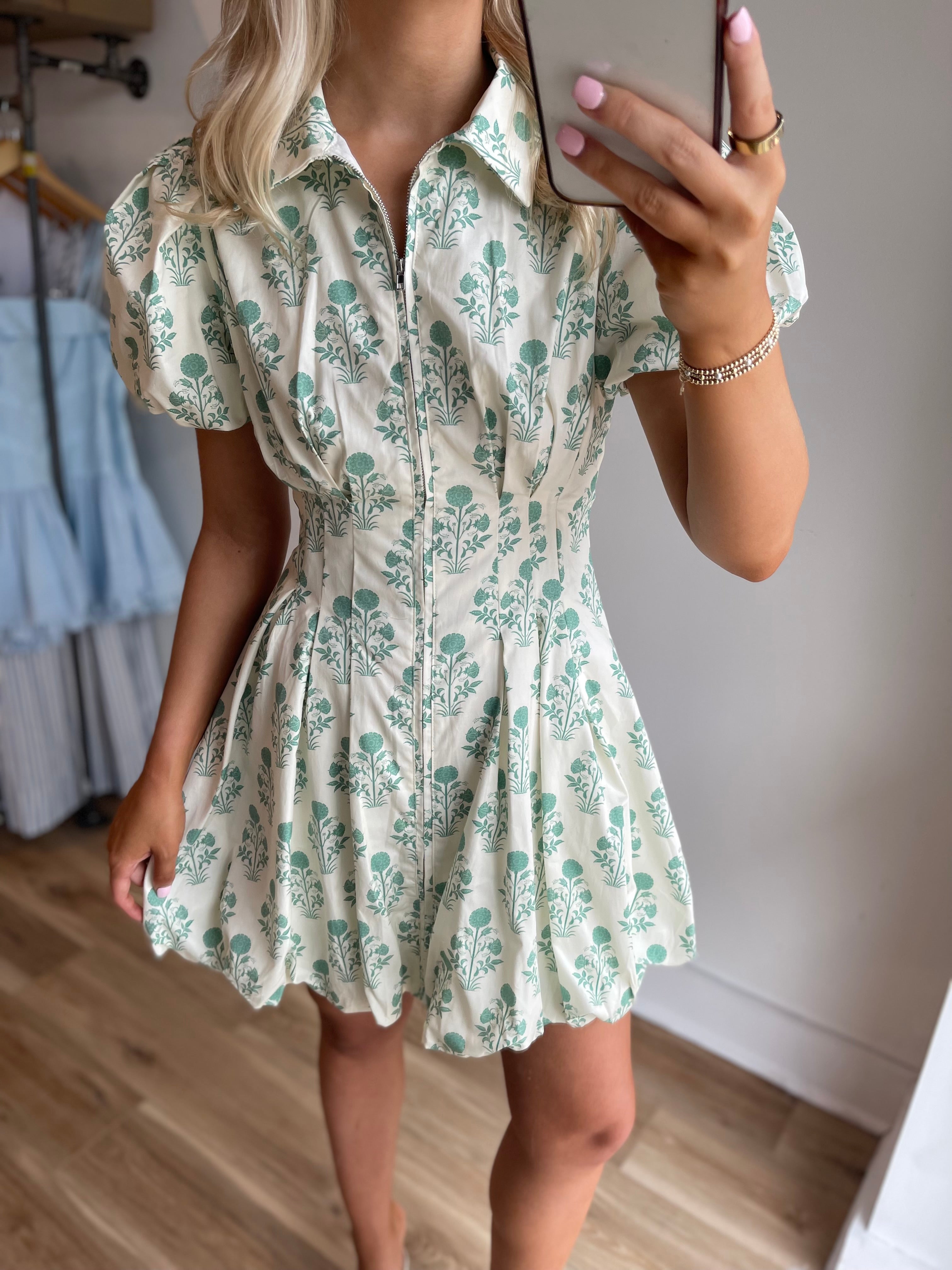Tara Bubble Hem Mini Dress