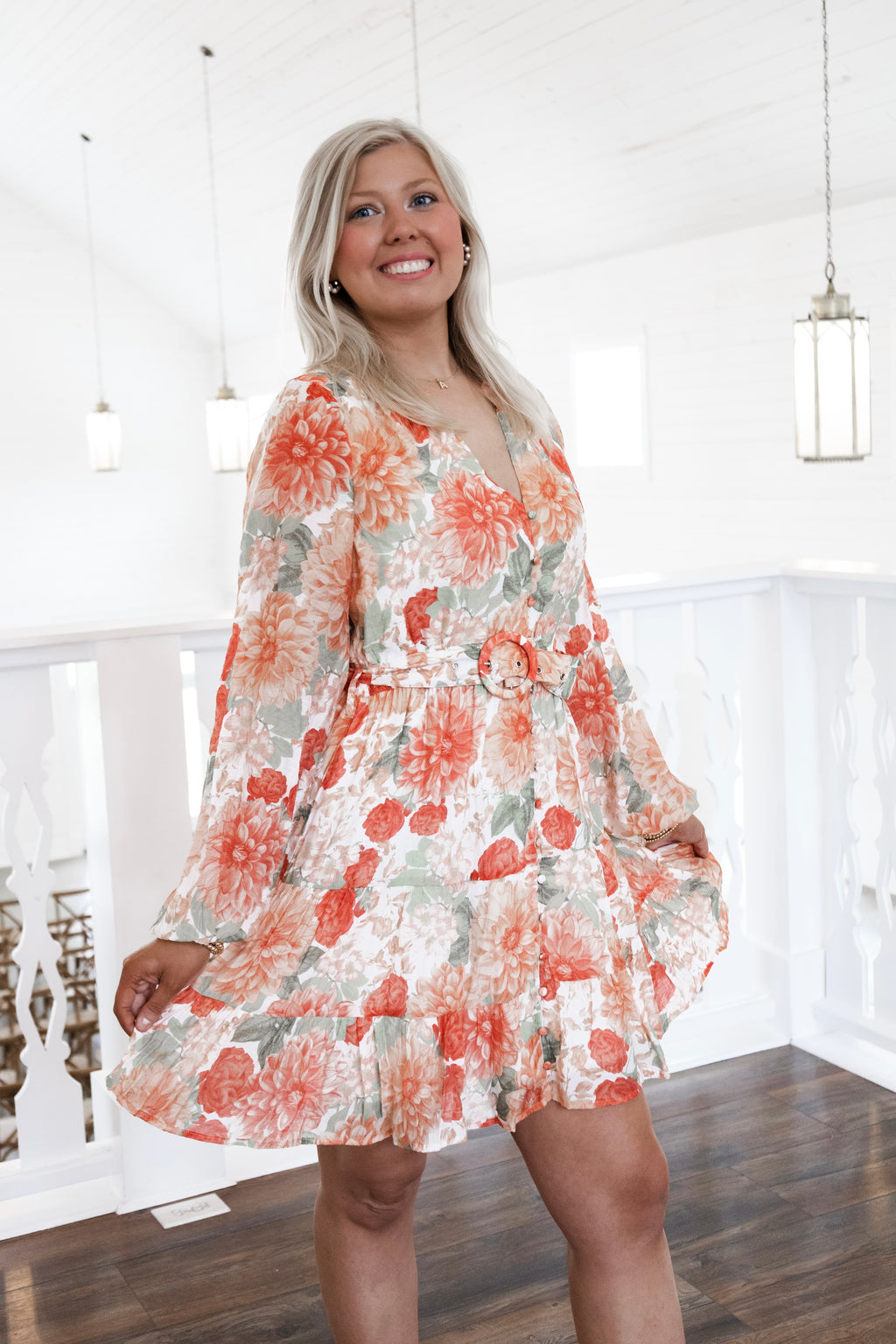 Aida Long Sleeve Mini Dress