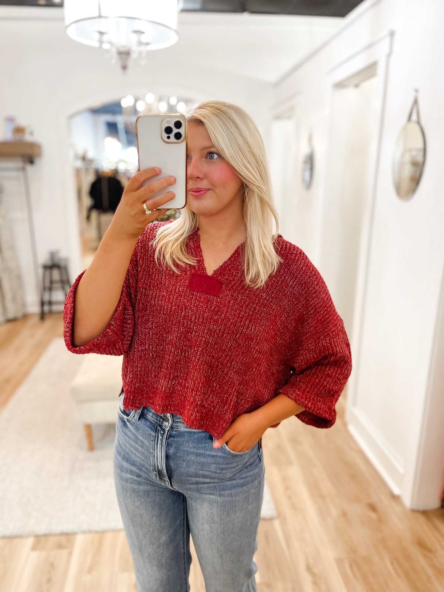 Carmen Knit Top