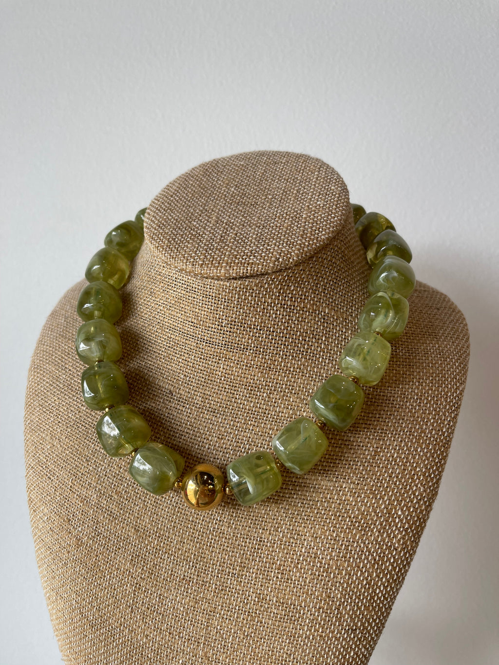 Cube Bead Necklace