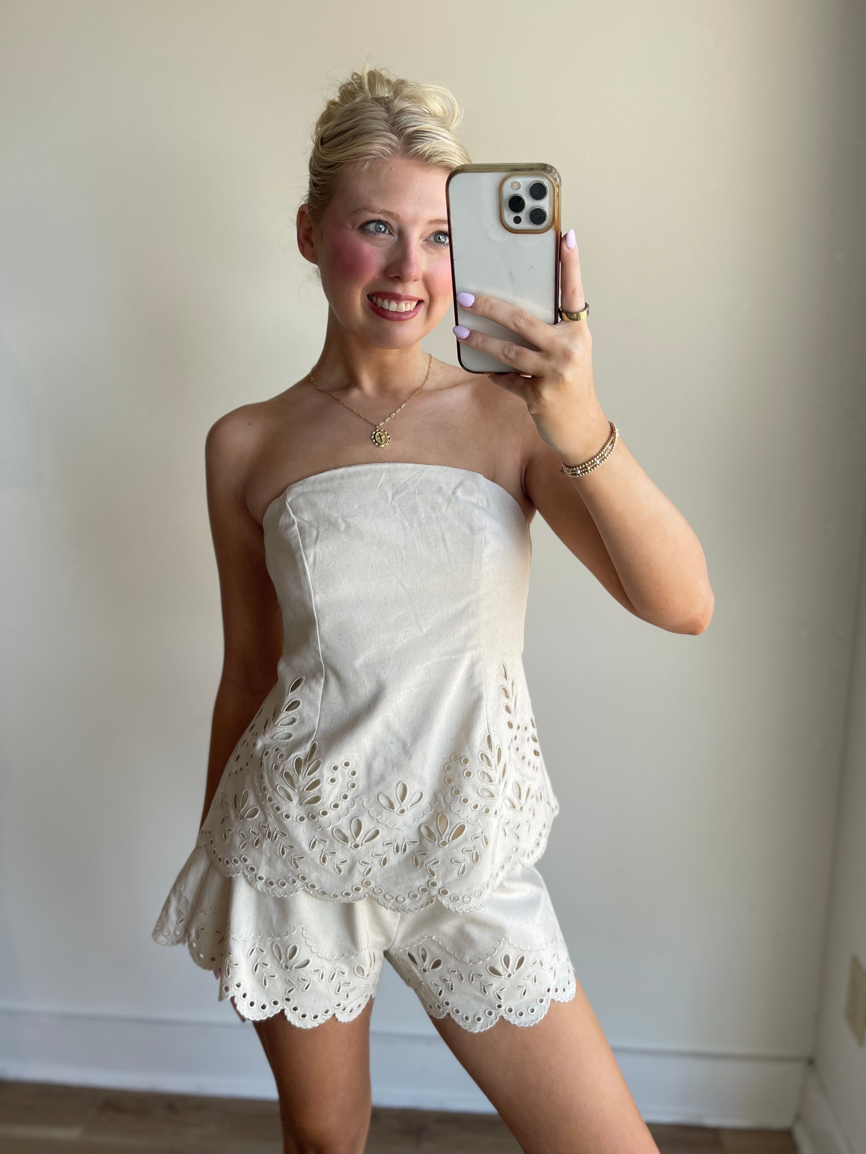 Lara Embroidered Short Set