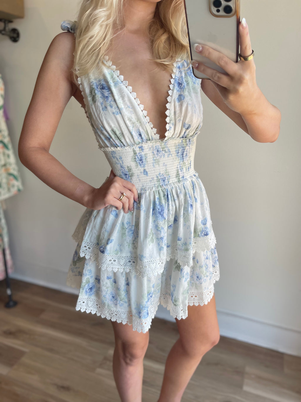 Vintage Floral Mini Dress