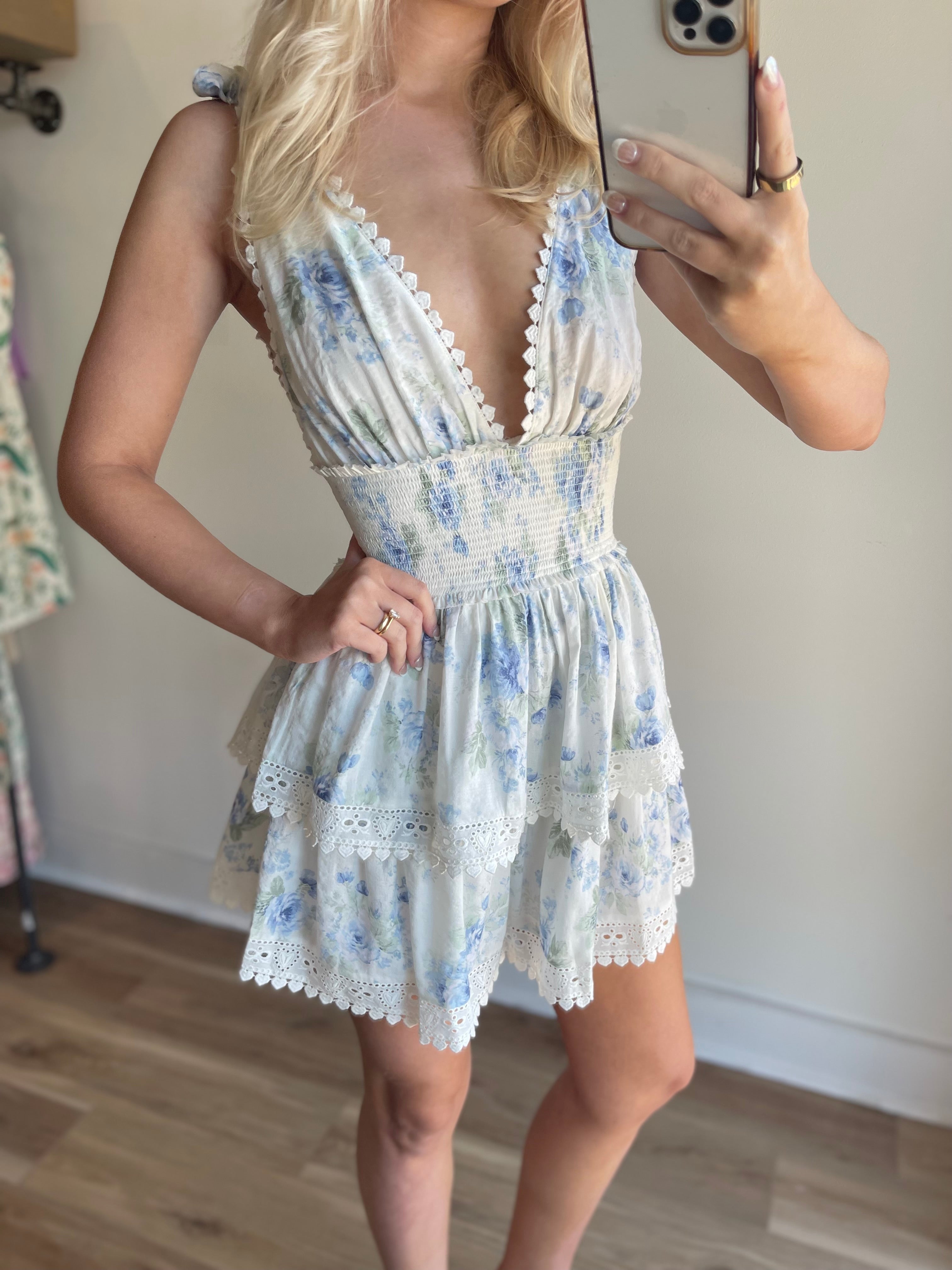 Vintage Floral Mini Dress
