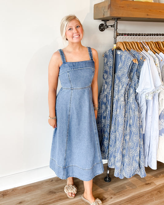 Tate Denim Midi